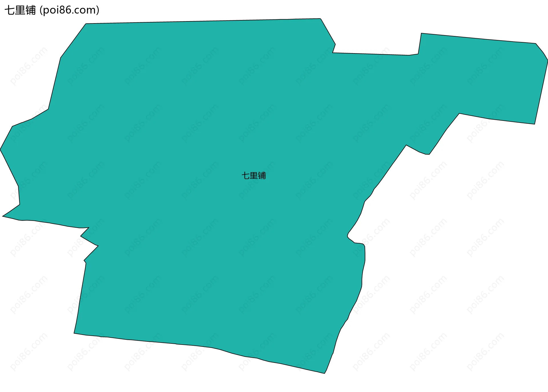七里铺边界地图