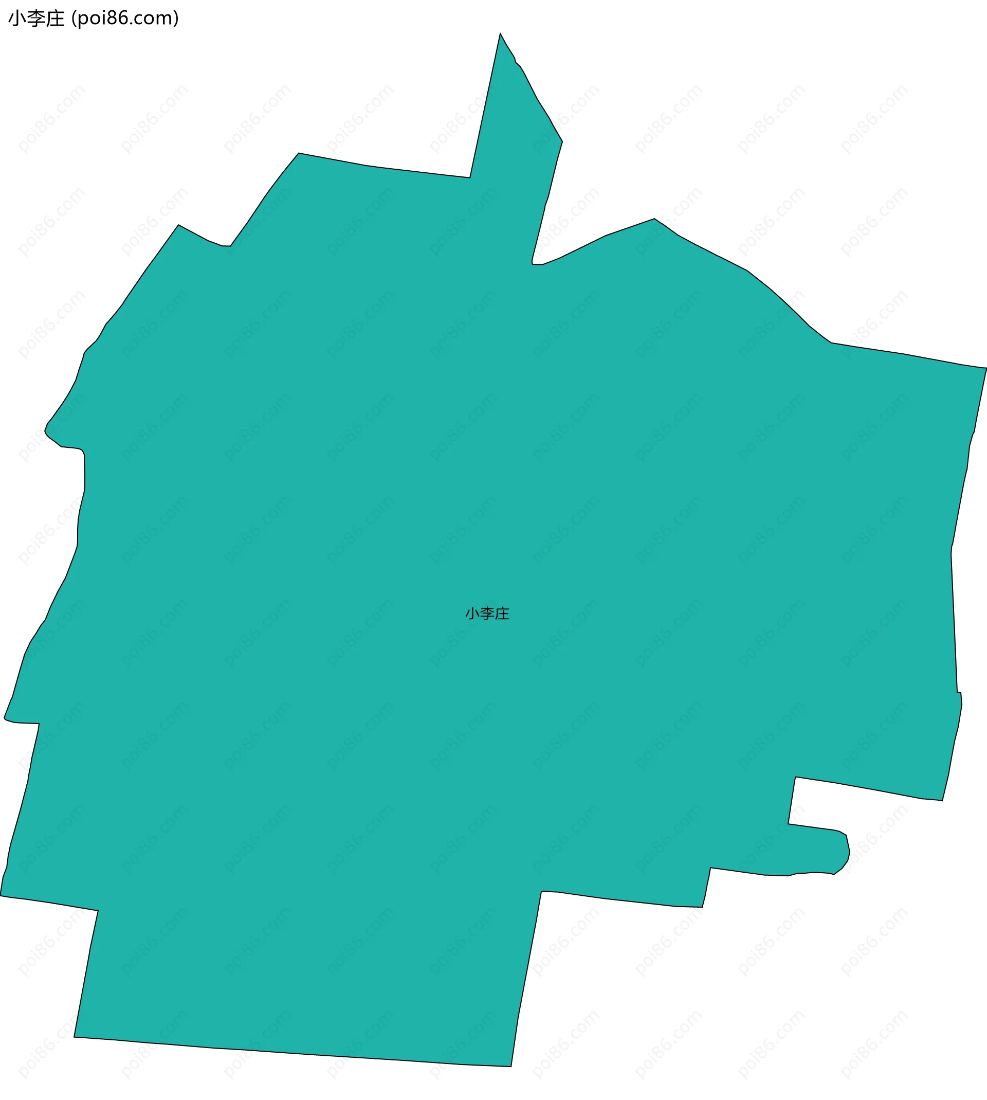 小李庄边界地图