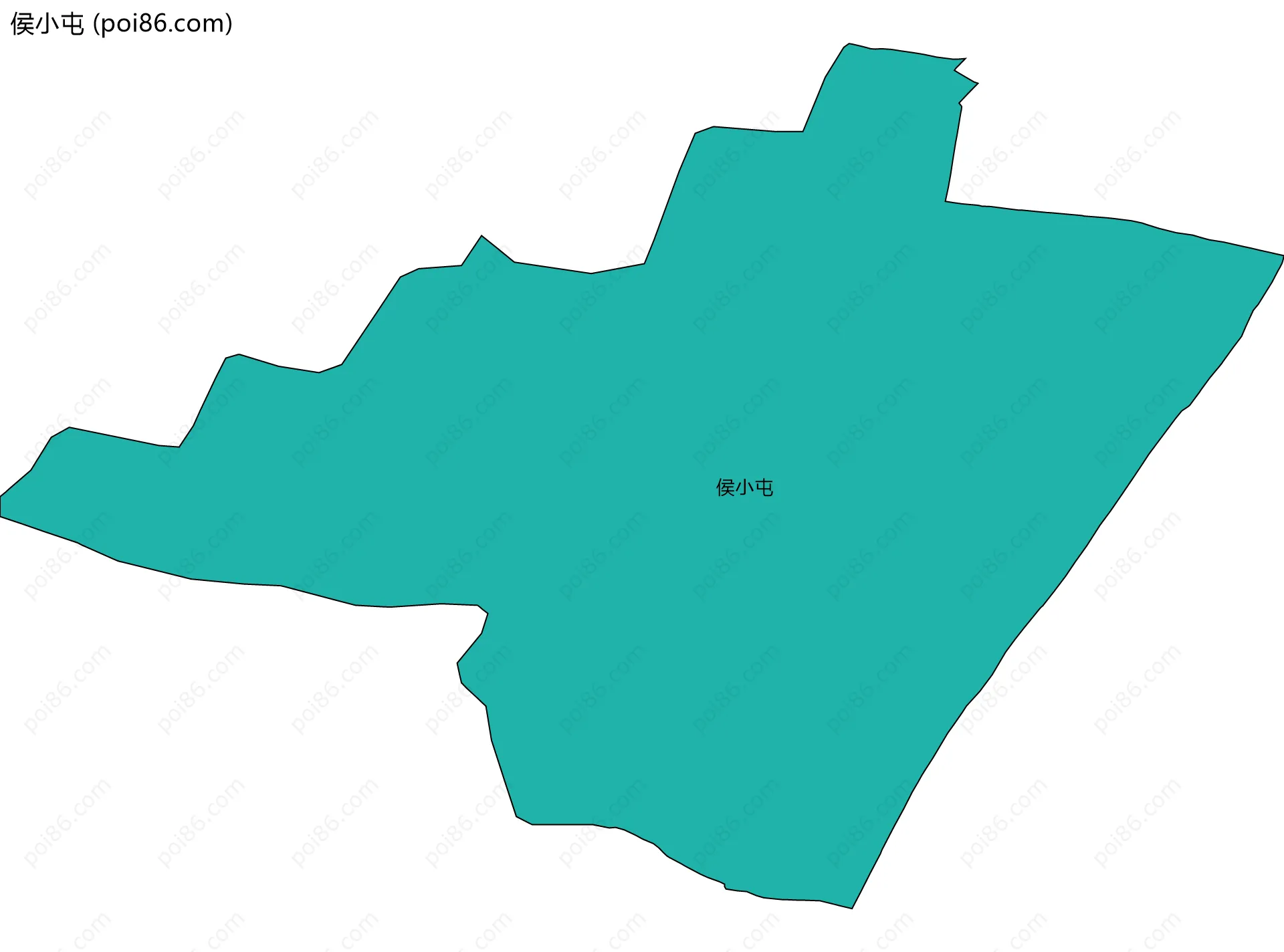 侯小屯边界地图