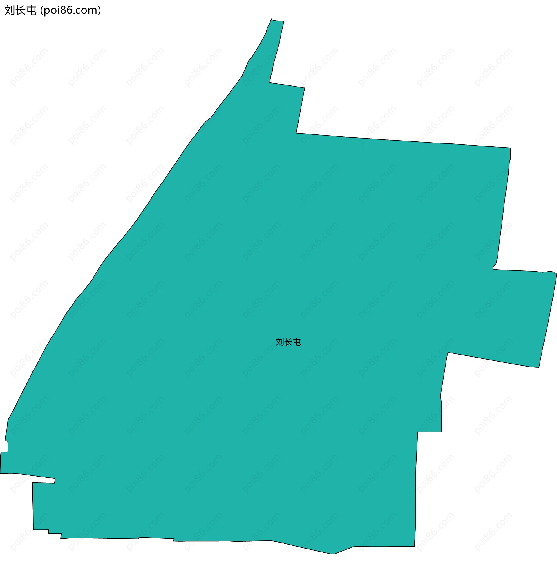 刘长屯边界地图