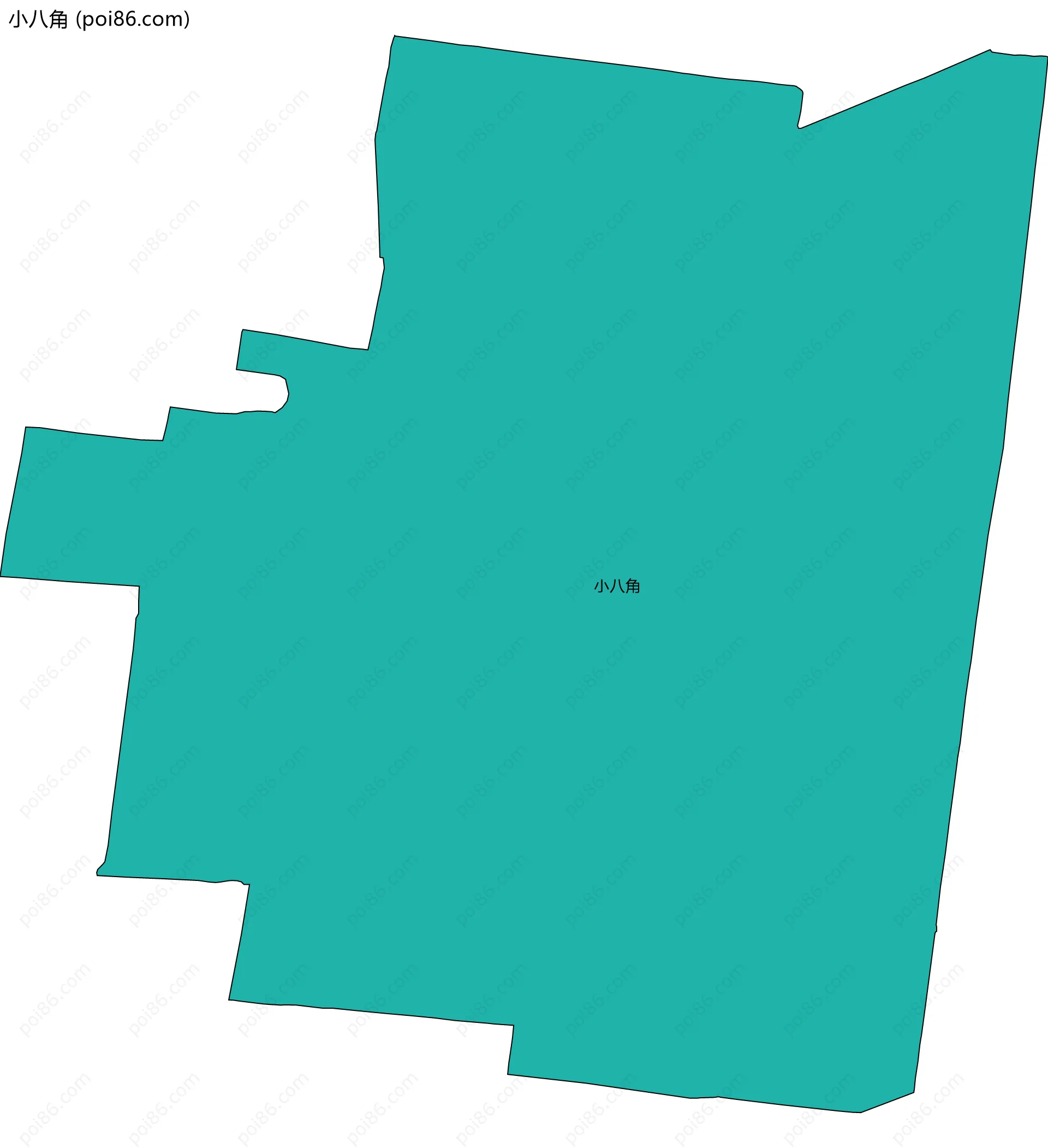 小八角边界地图