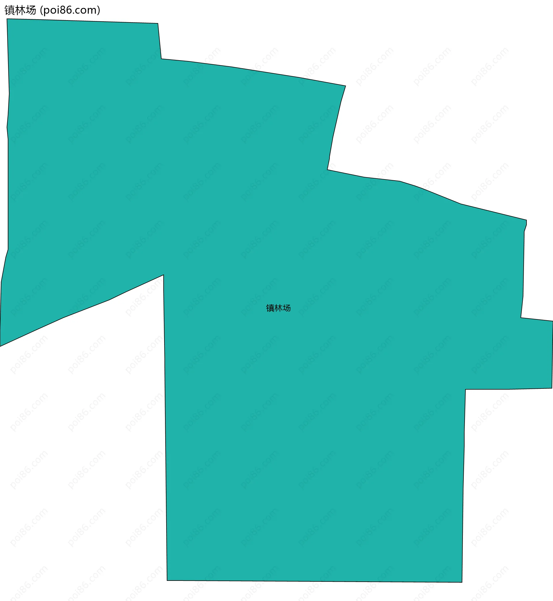 镇林场边界地图