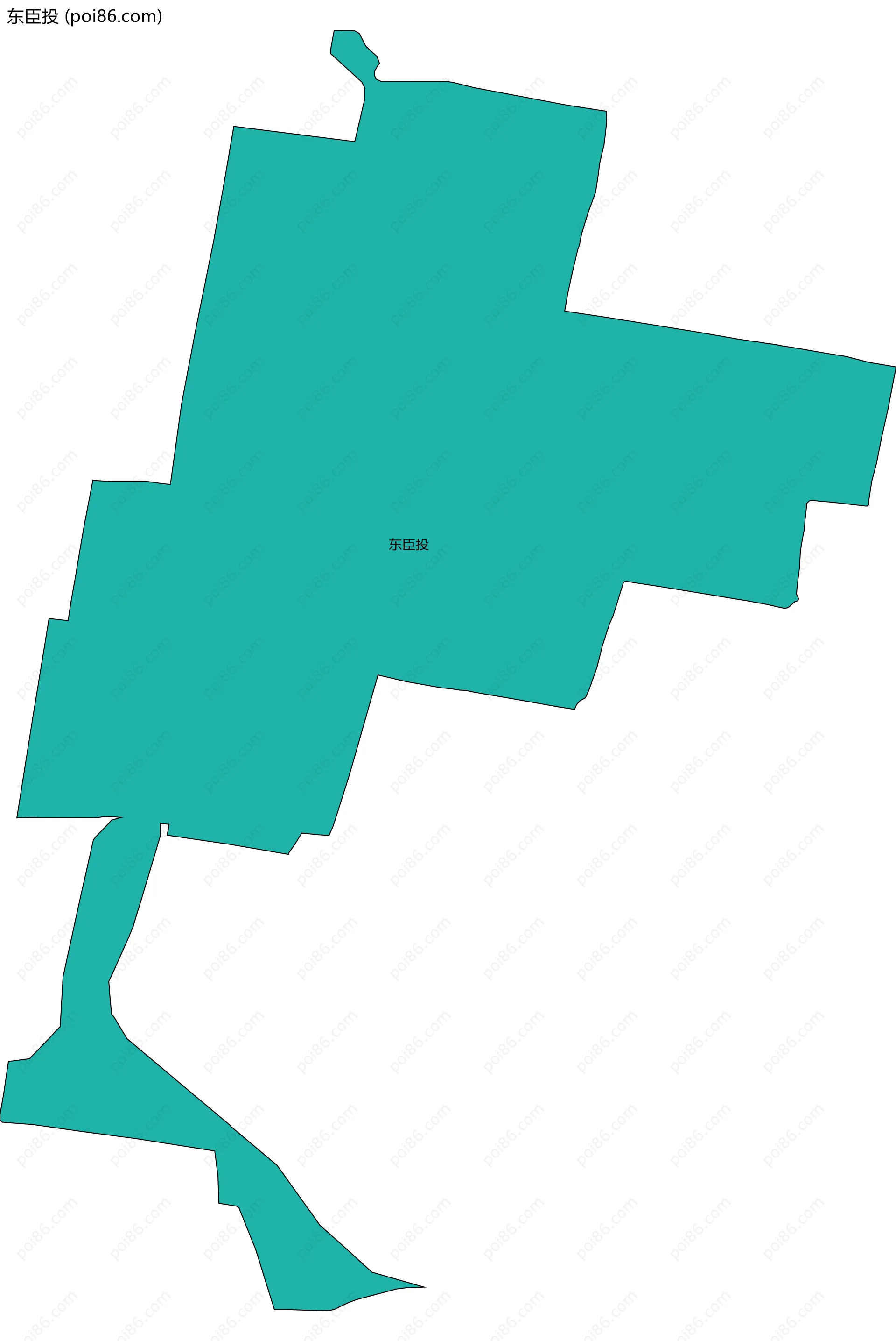 东臣投边界地图