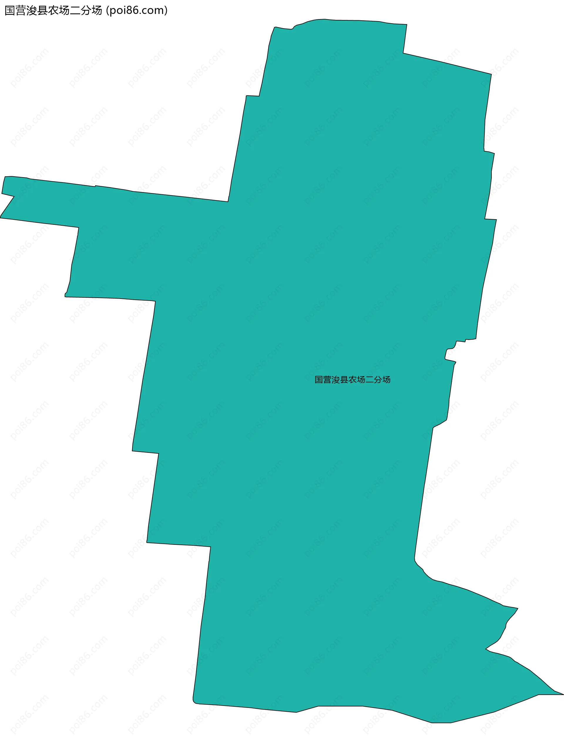 国营浚县农场二分场边界地图
