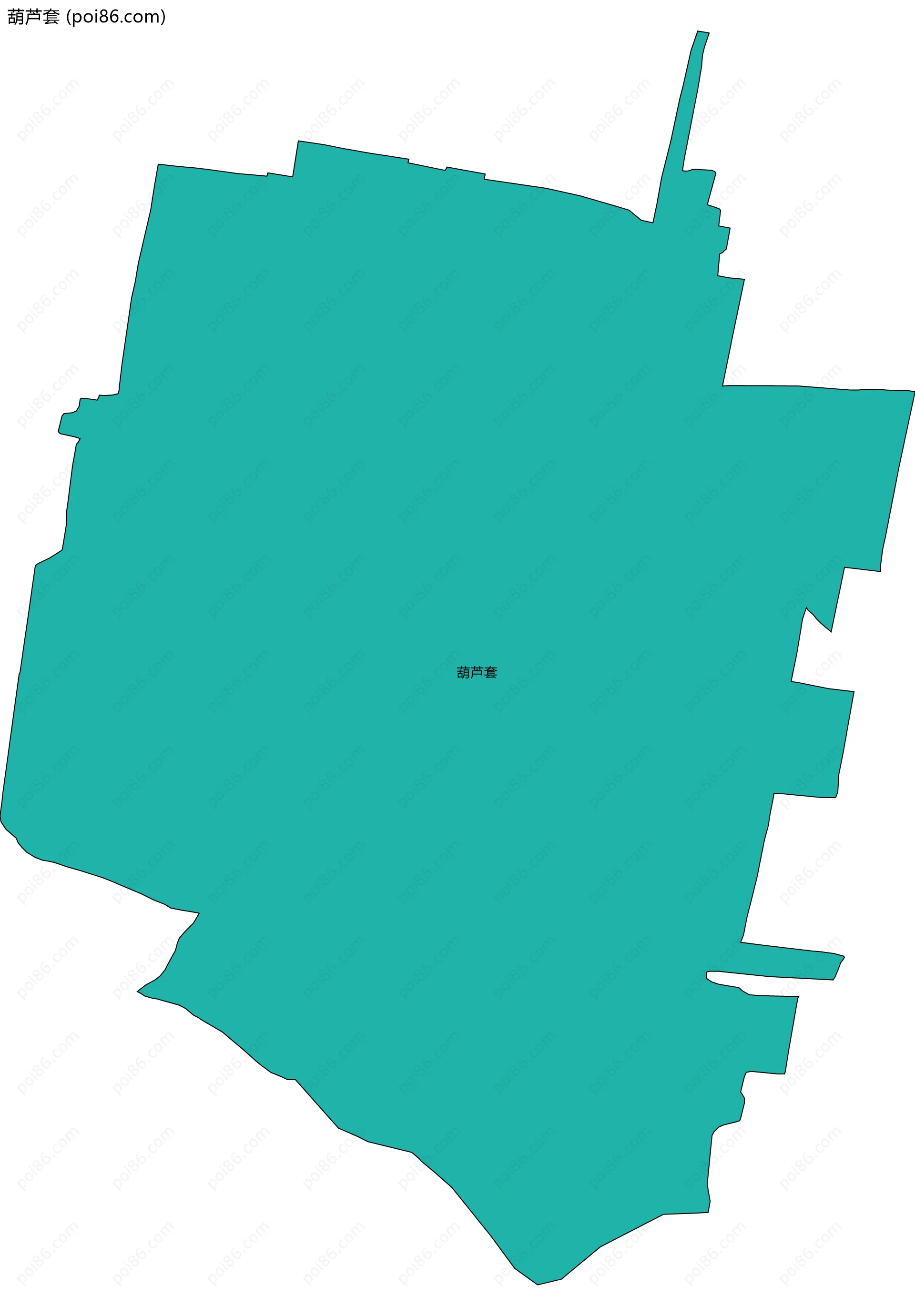 葫芦套边界地图