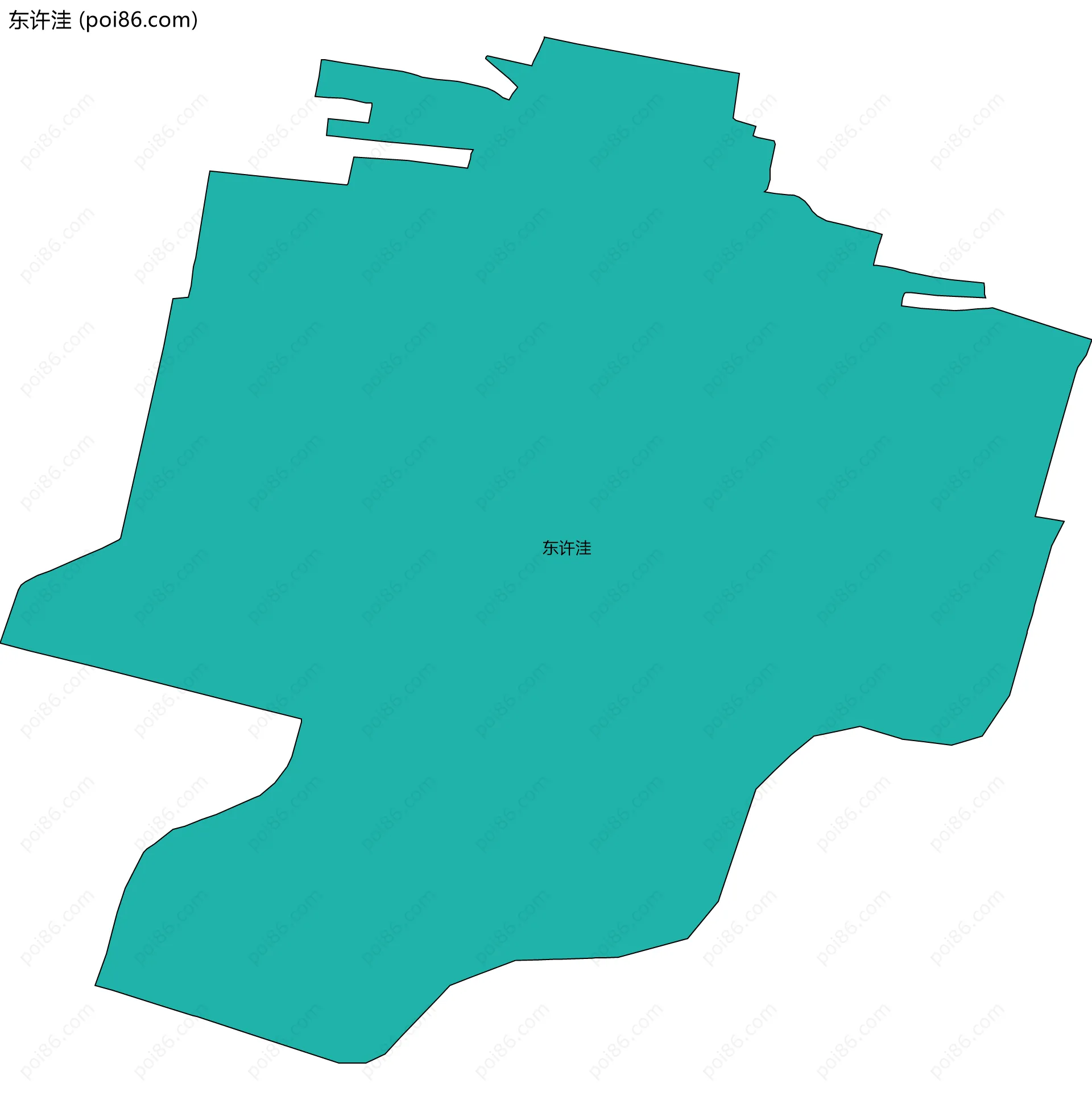 东许洼边界地图