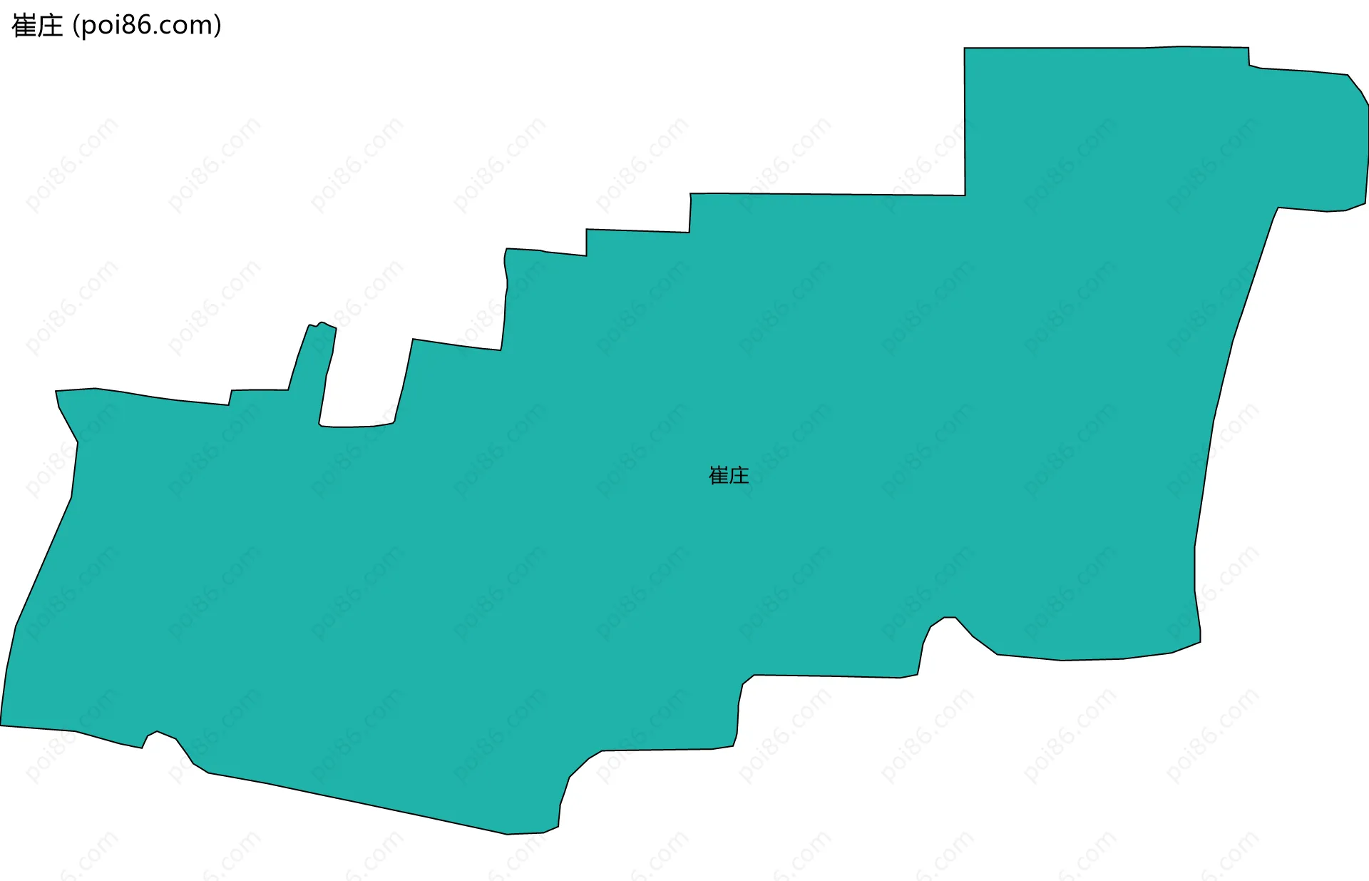 崔庄边界地图
