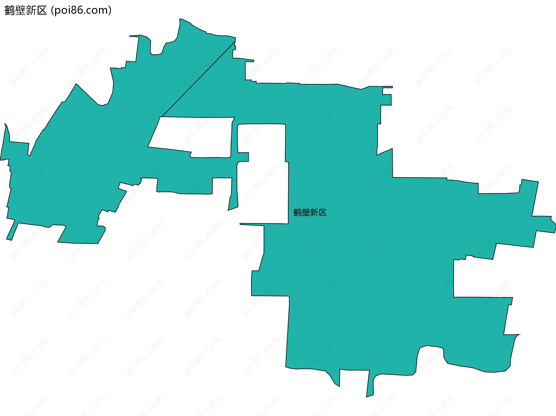 鹤壁新区边界地图