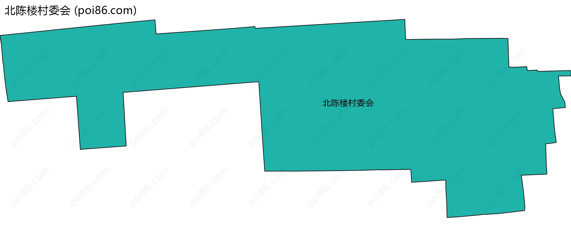 北陈楼村委会边界地图