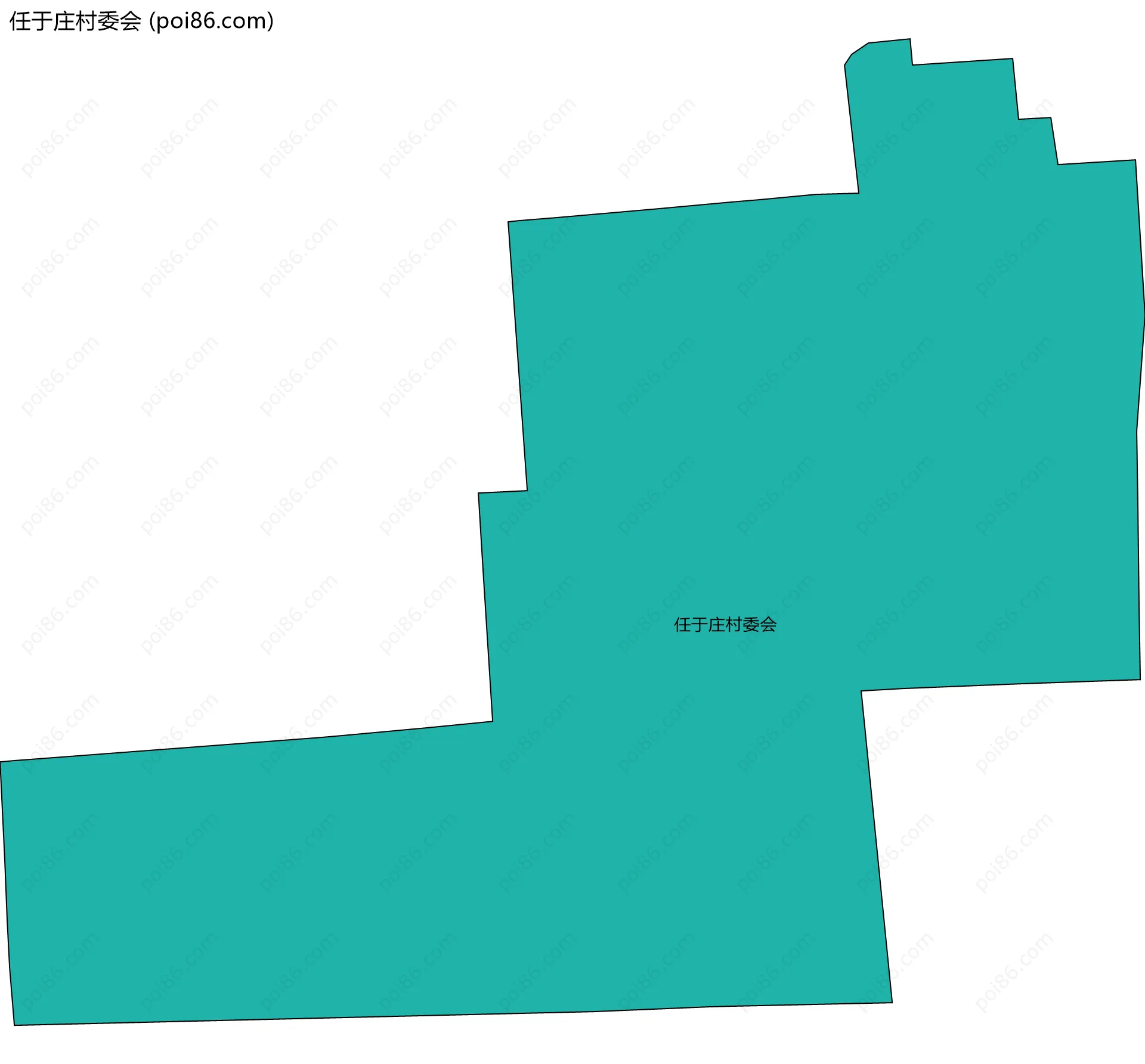 任于庄村委会边界地图