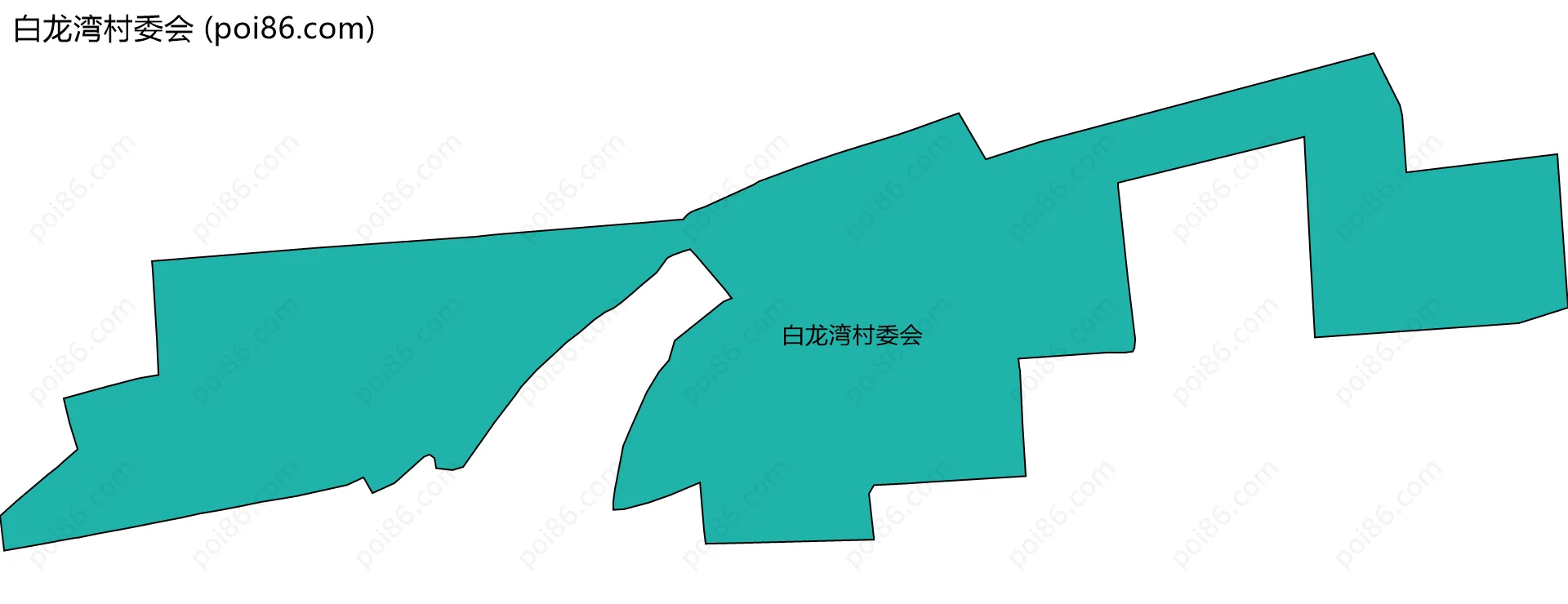 白龙湾村委会边界地图