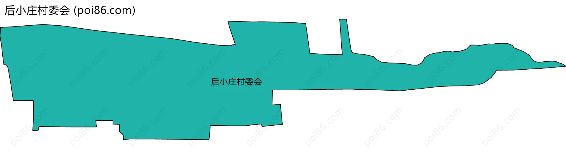 后小庄村委会边界地图