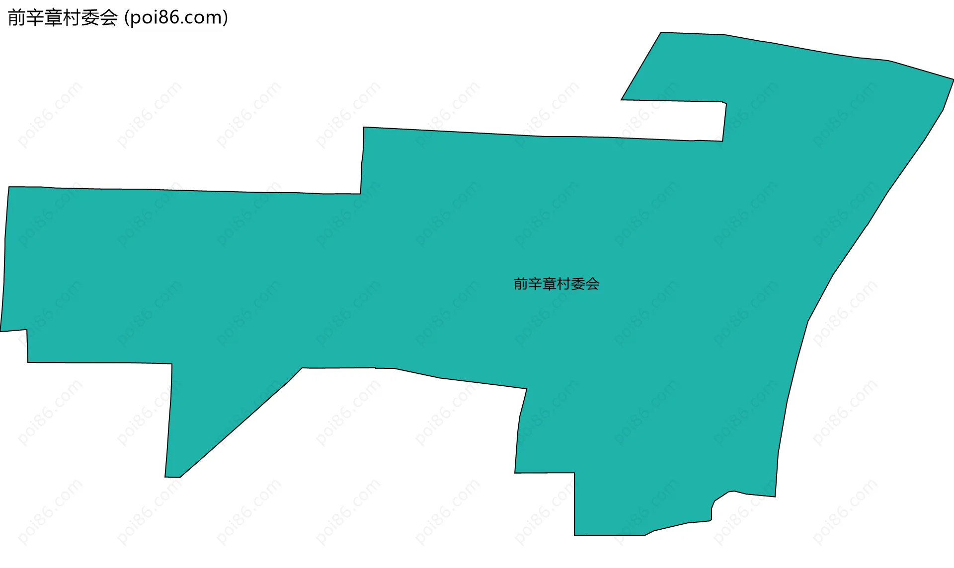 前辛章村委会边界地图
