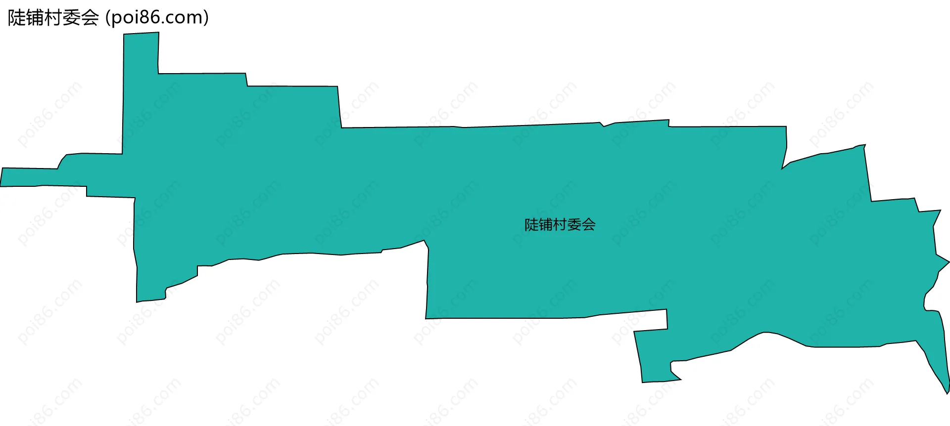 陡铺村委会边界地图