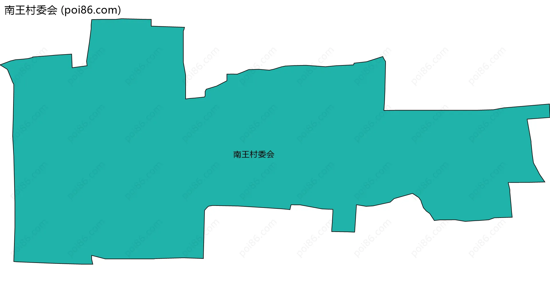 南王村委会边界地图