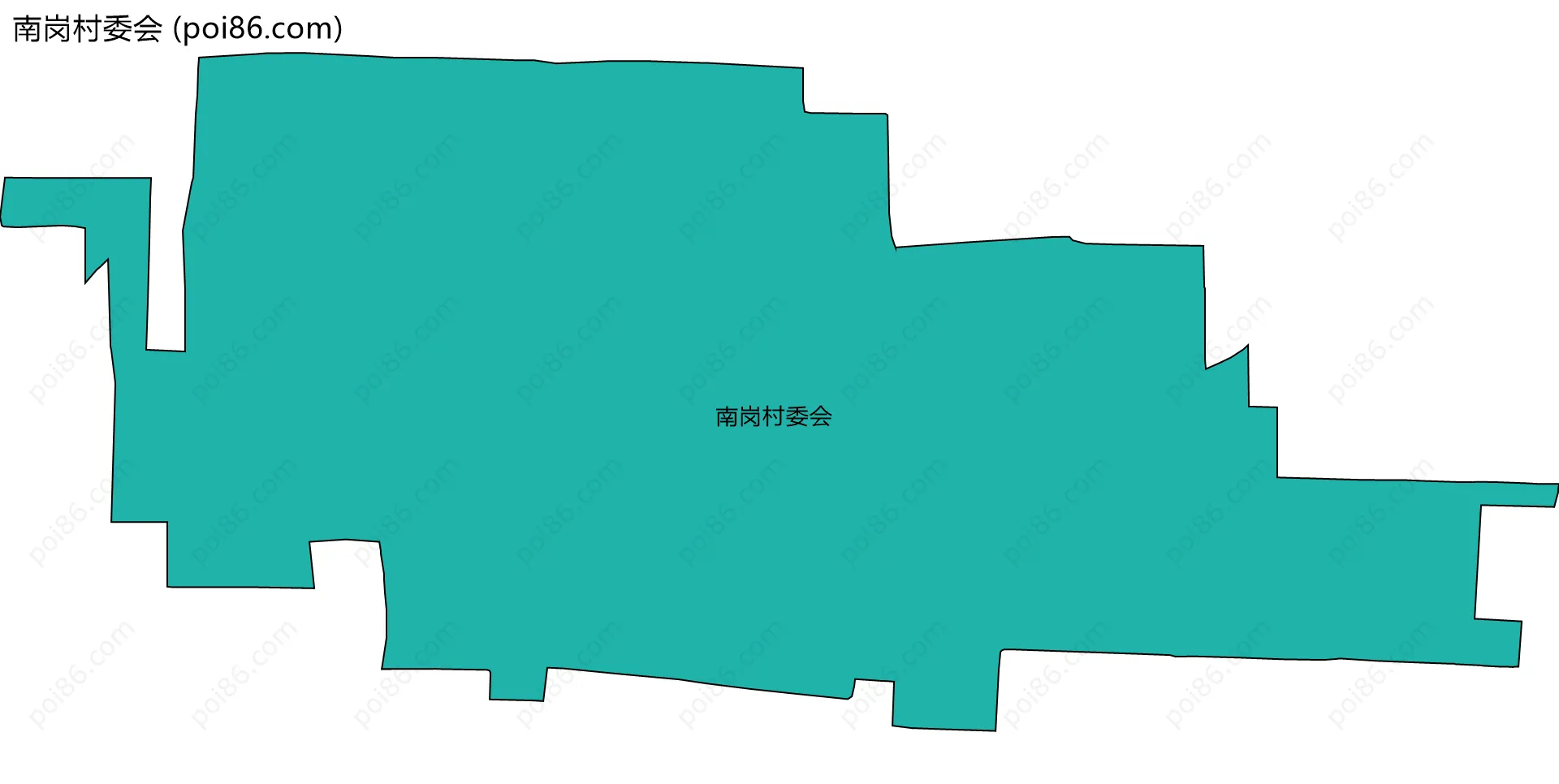 南岗村委会边界地图