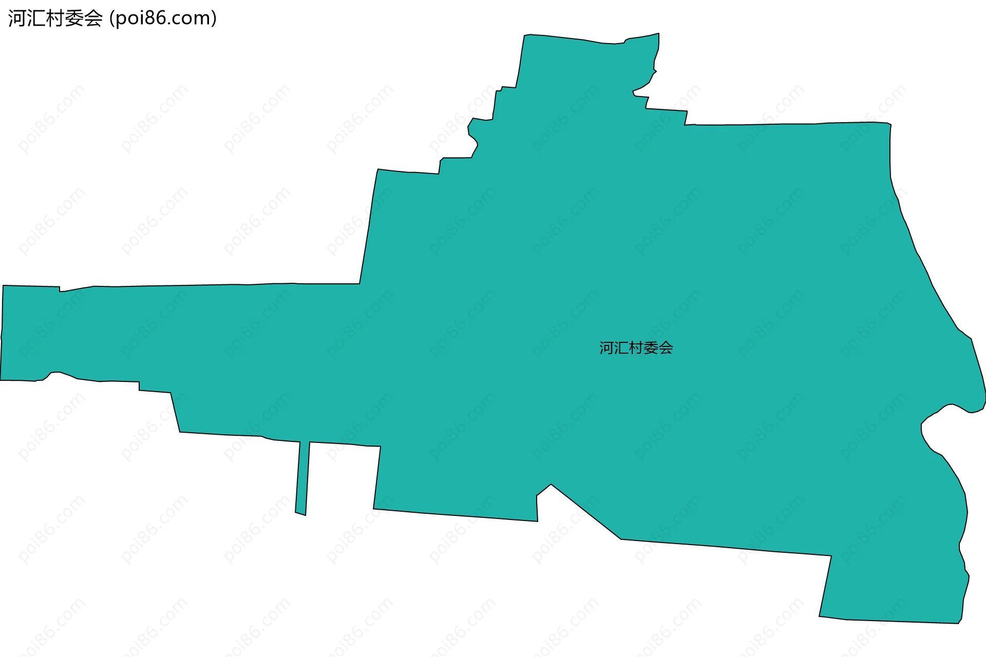 河汇村委会边界地图