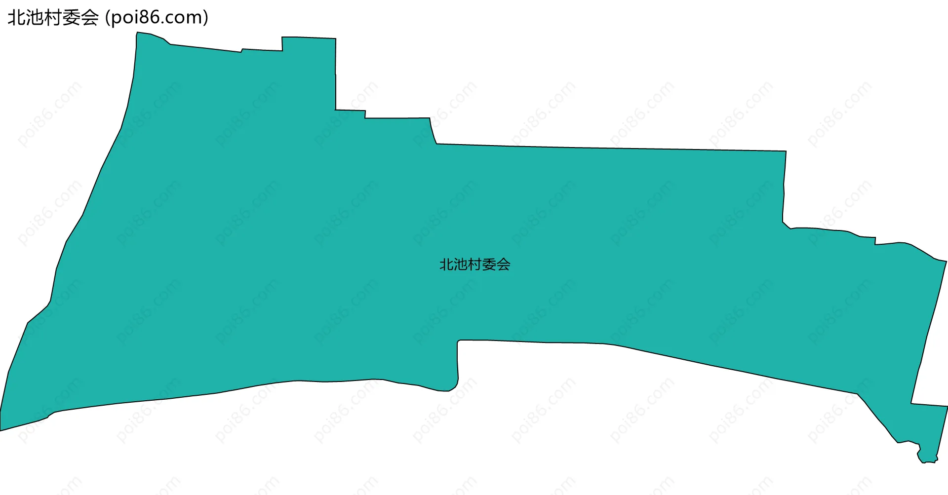 北池村委会边界地图