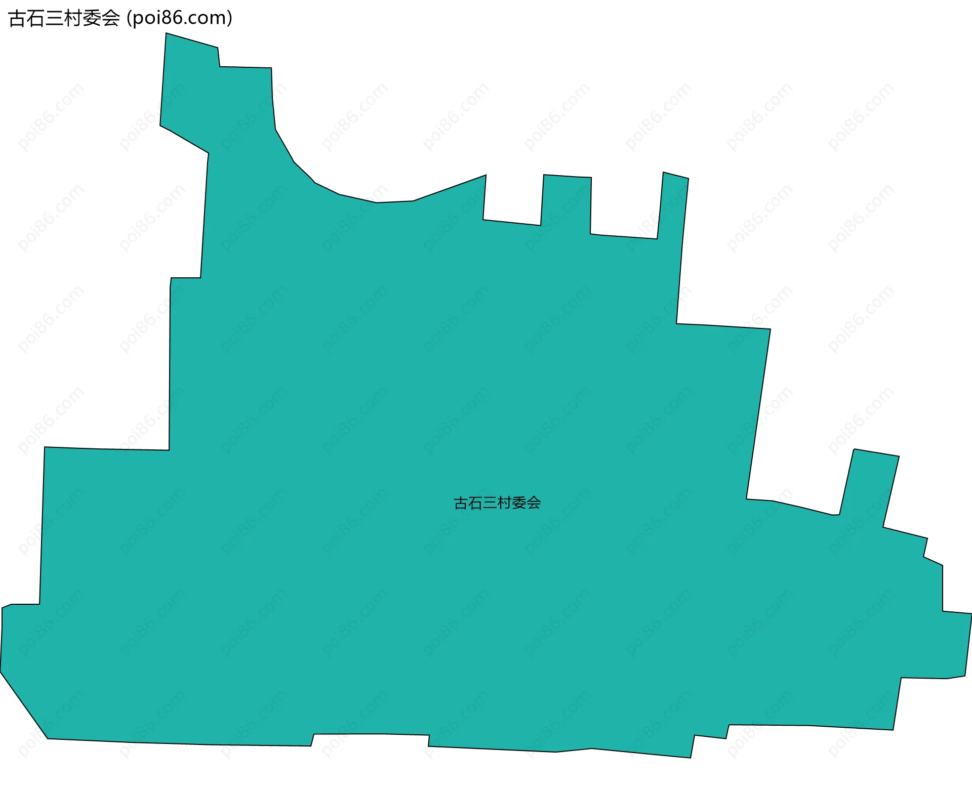 古石三村委会边界地图