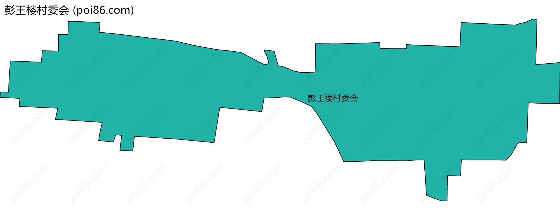 彭王楼村委会边界地图
