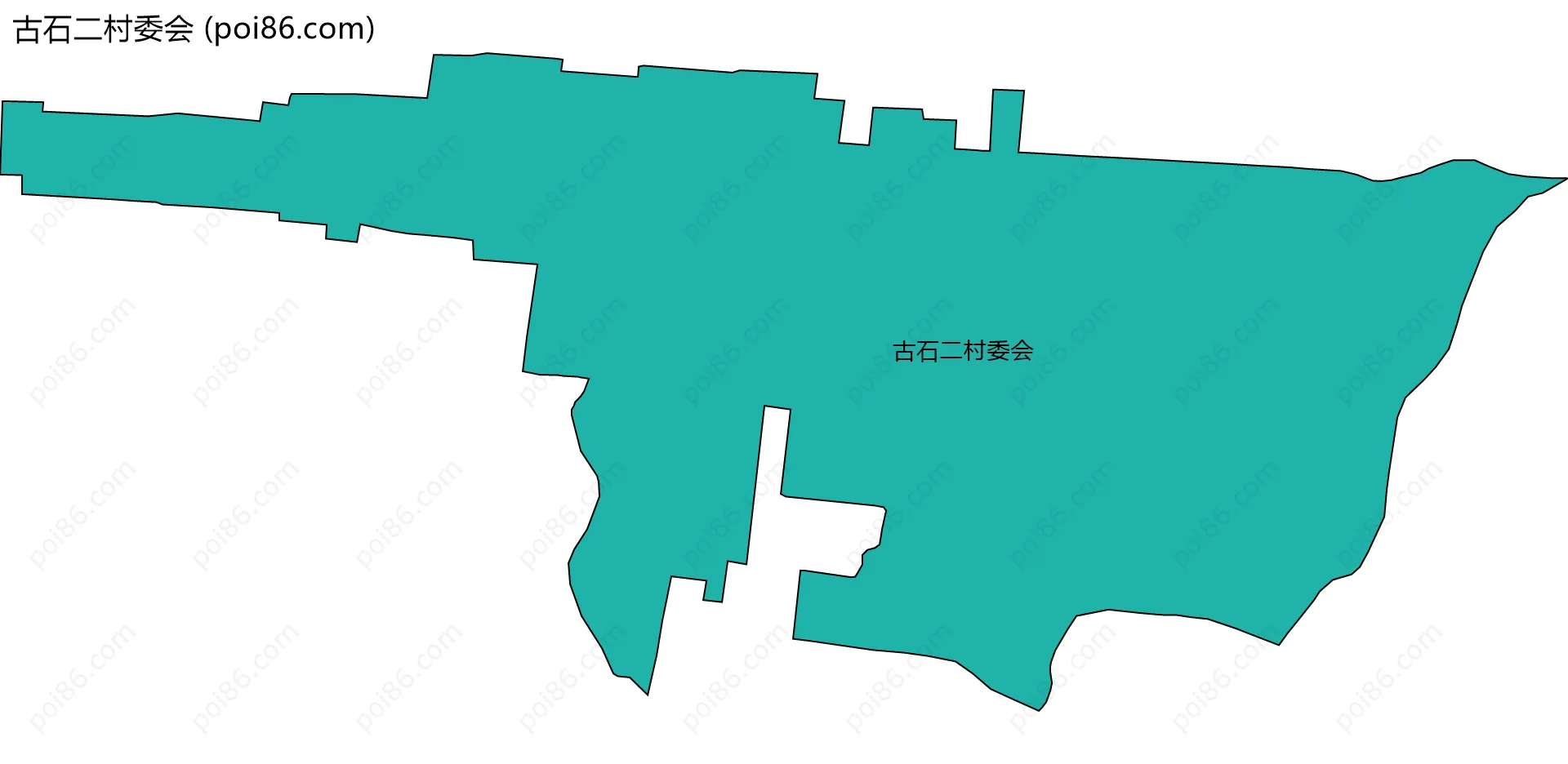 古石二村委会边界地图