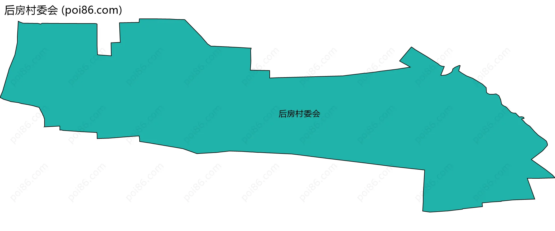 后房村委会边界地图
