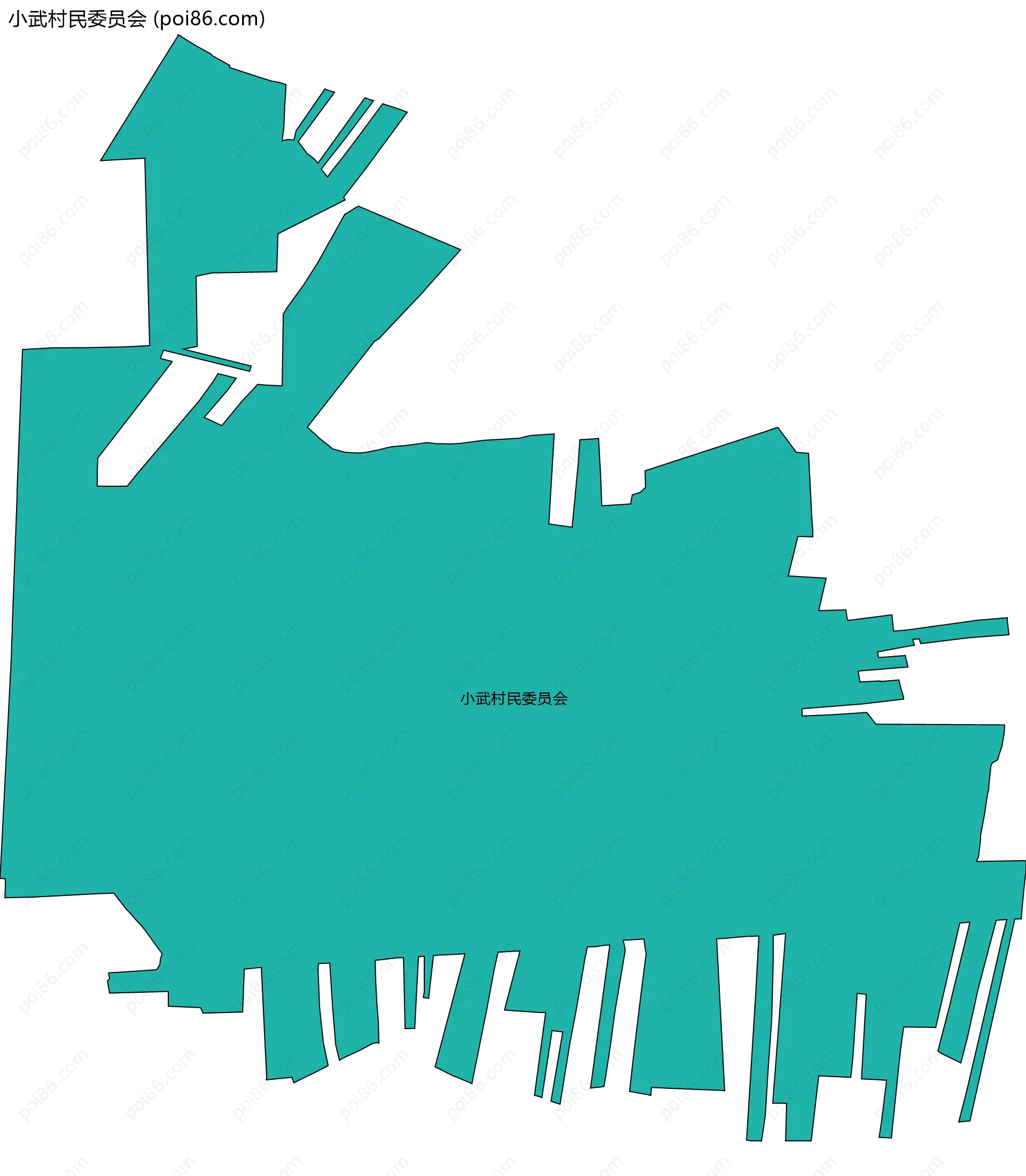小武村民委员会边界地图