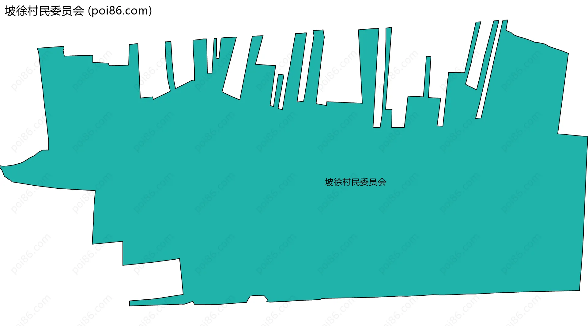 坡徐村民委员会边界地图