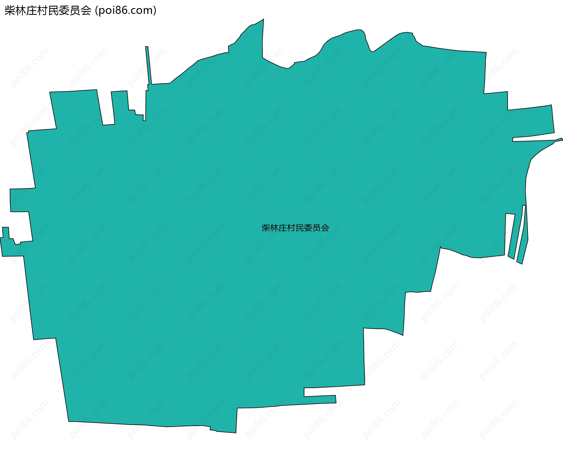 柴林庄村民委员会边界地图