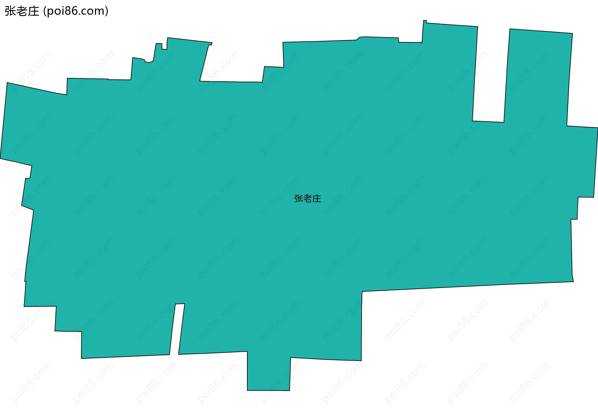 张老庄边界地图