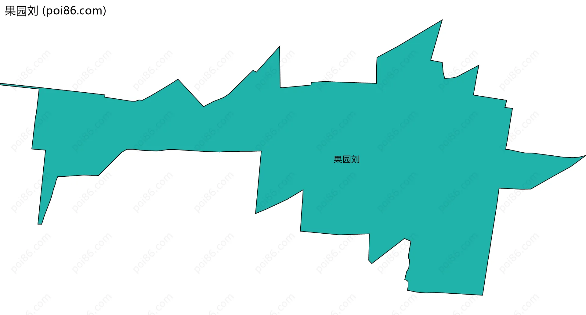 果园刘边界地图