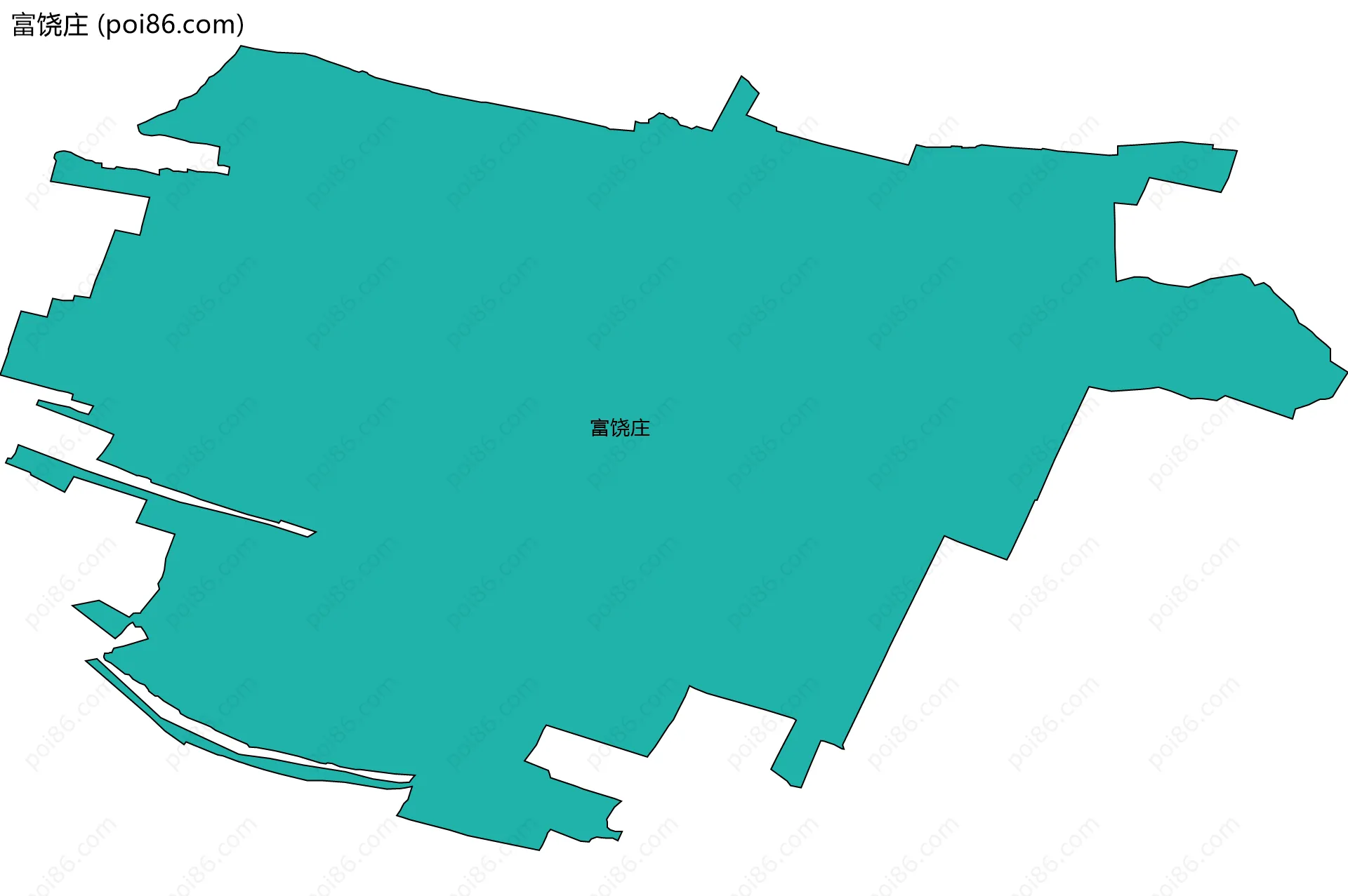 富饶庄边界地图