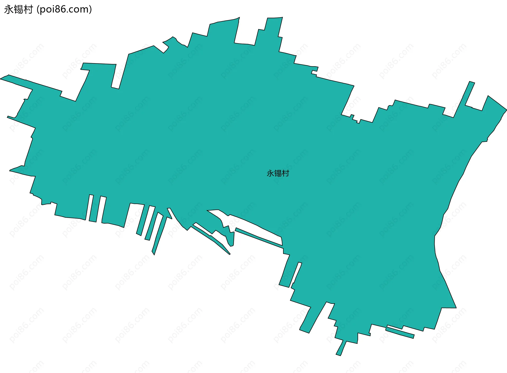 永锡村边界地图