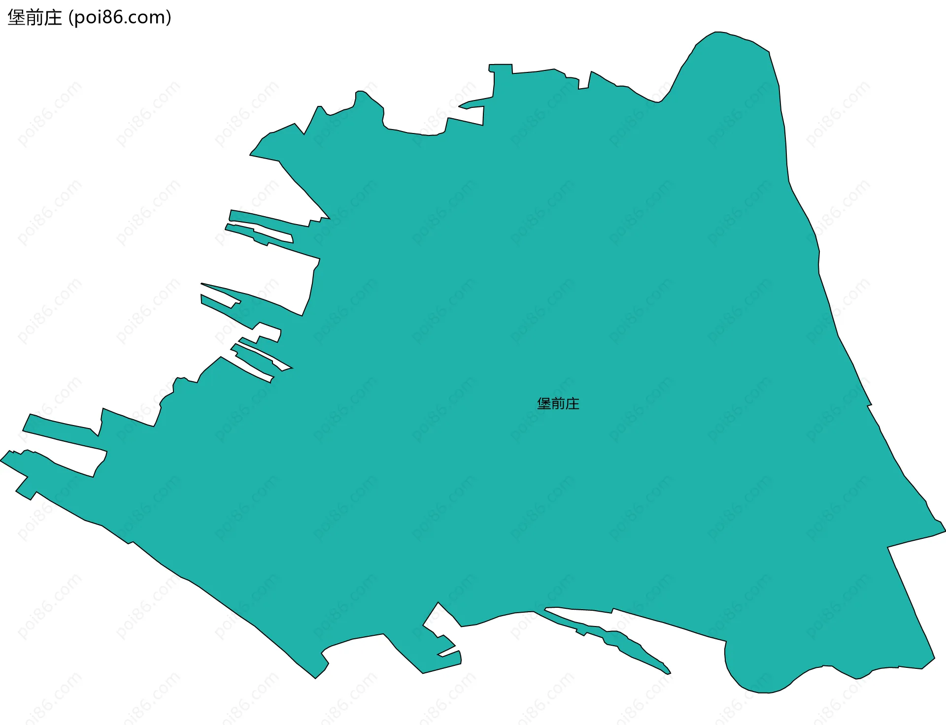 堡前庄边界地图