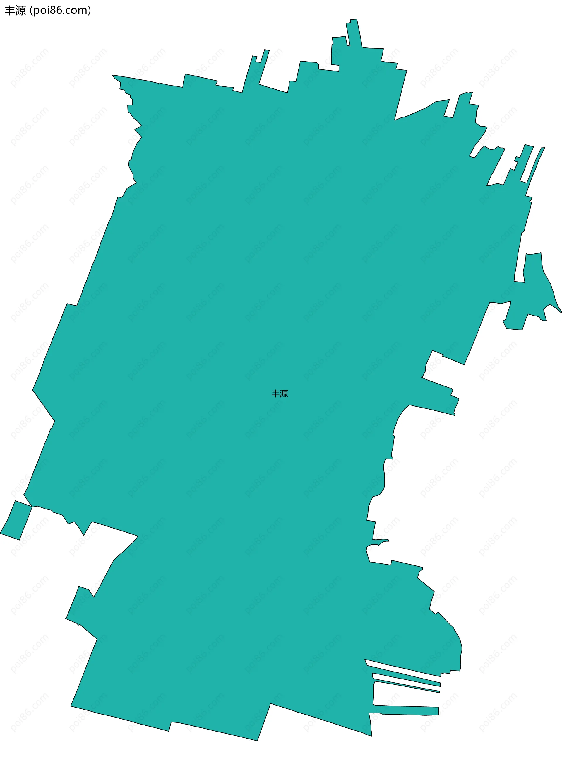 丰源边界地图