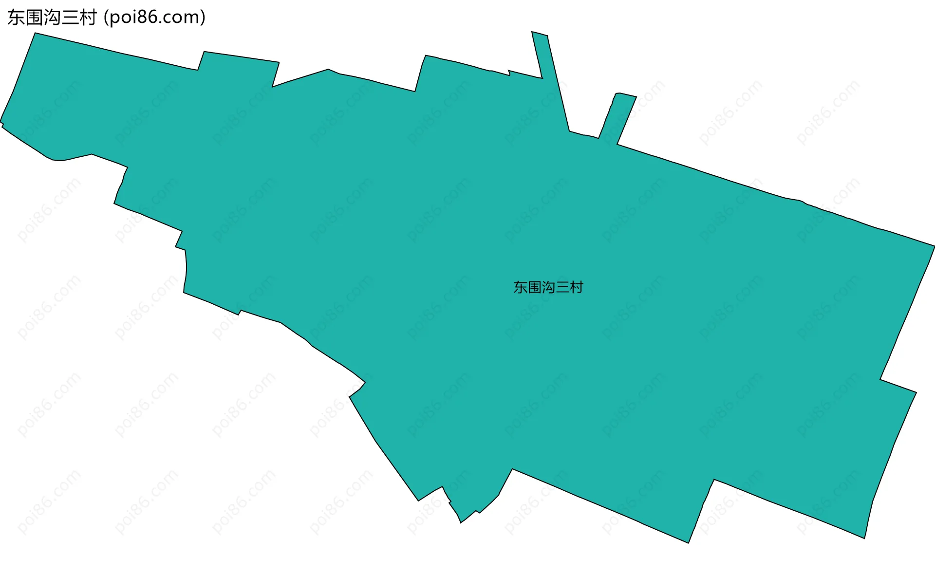 东围沟三村边界地图
