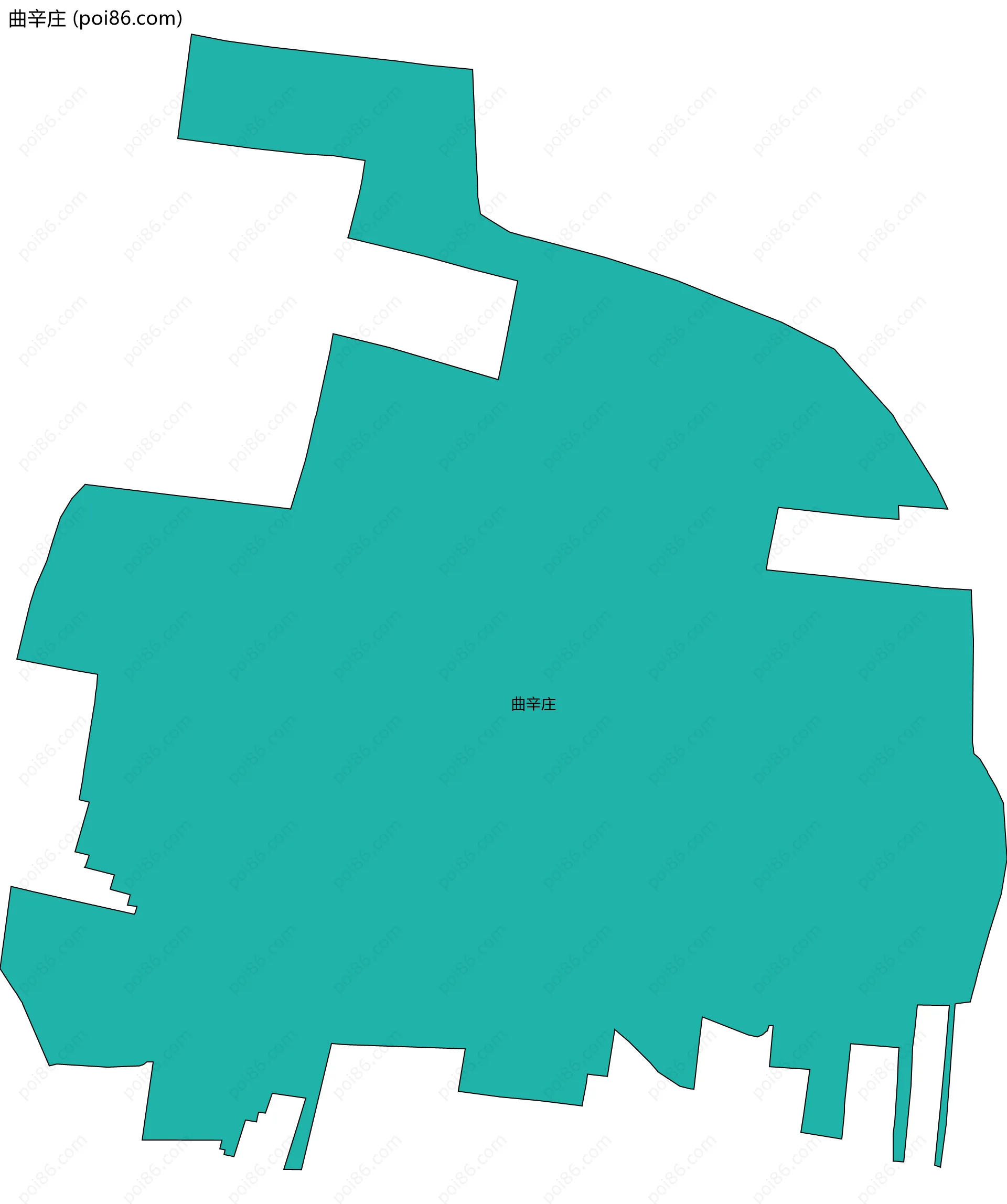 曲辛庄边界地图