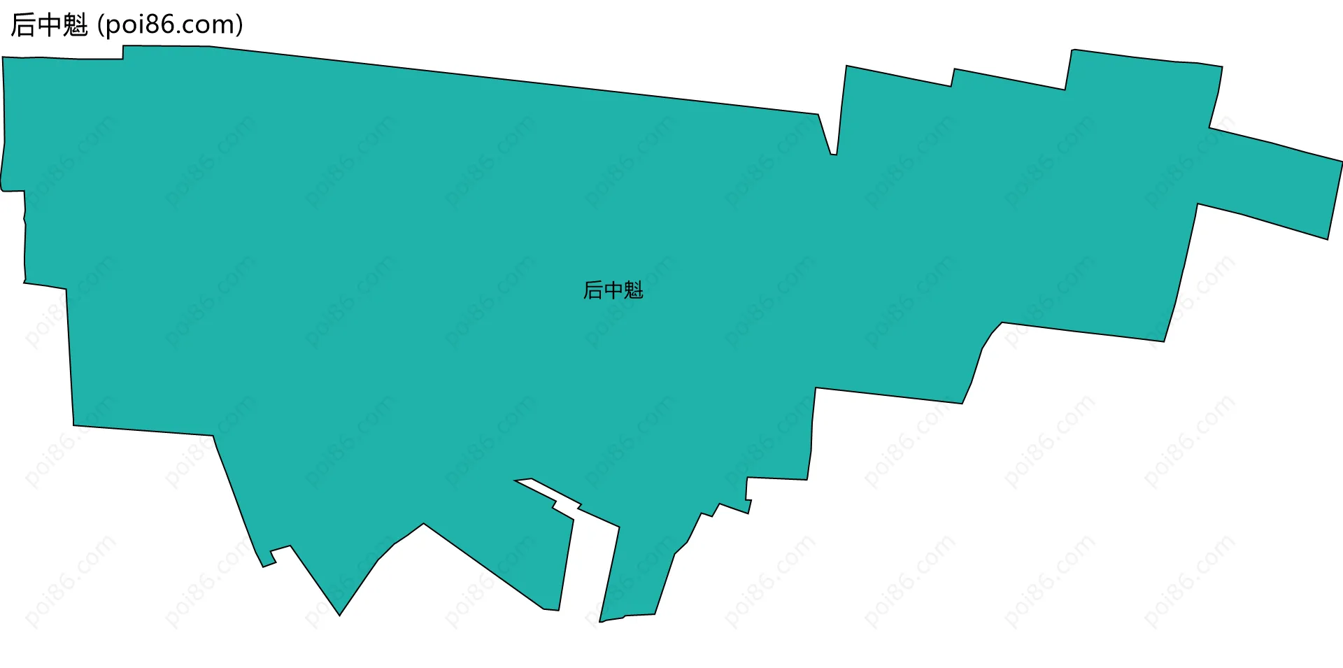 后中魁边界地图
