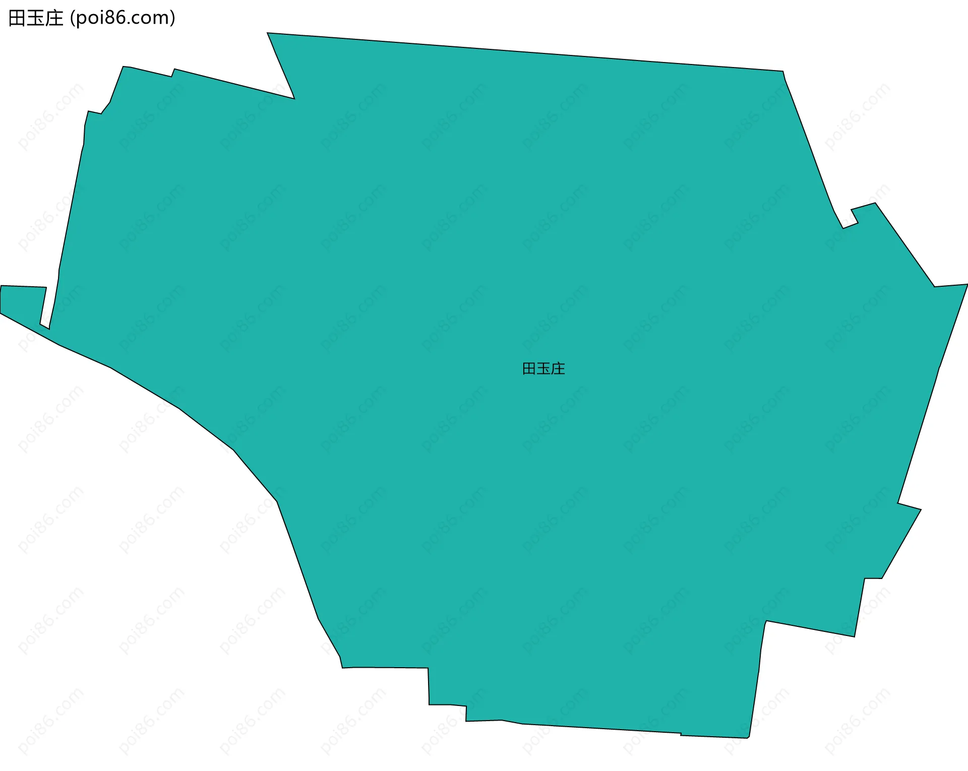 田玉庄边界地图