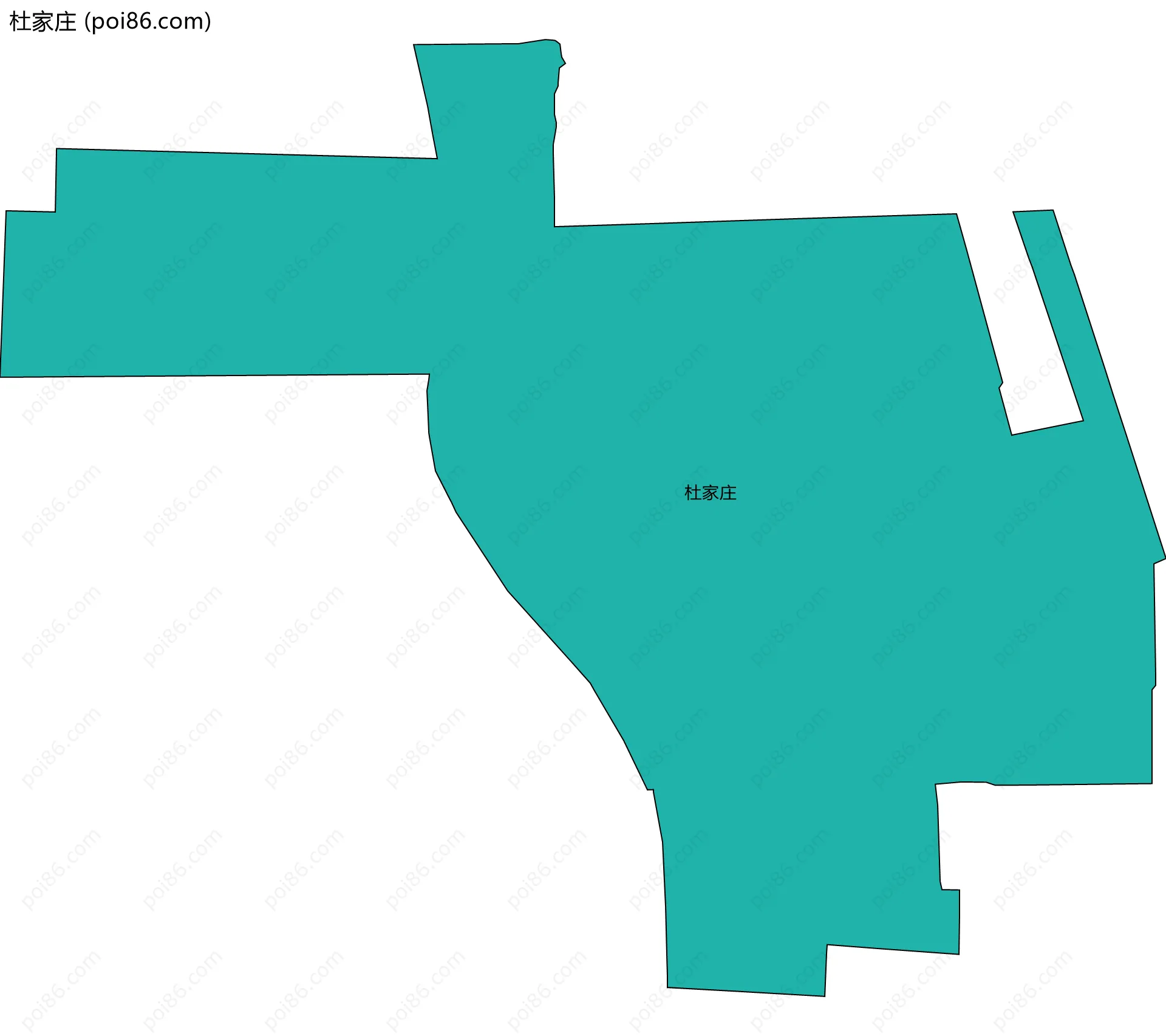 杜家庄边界地图