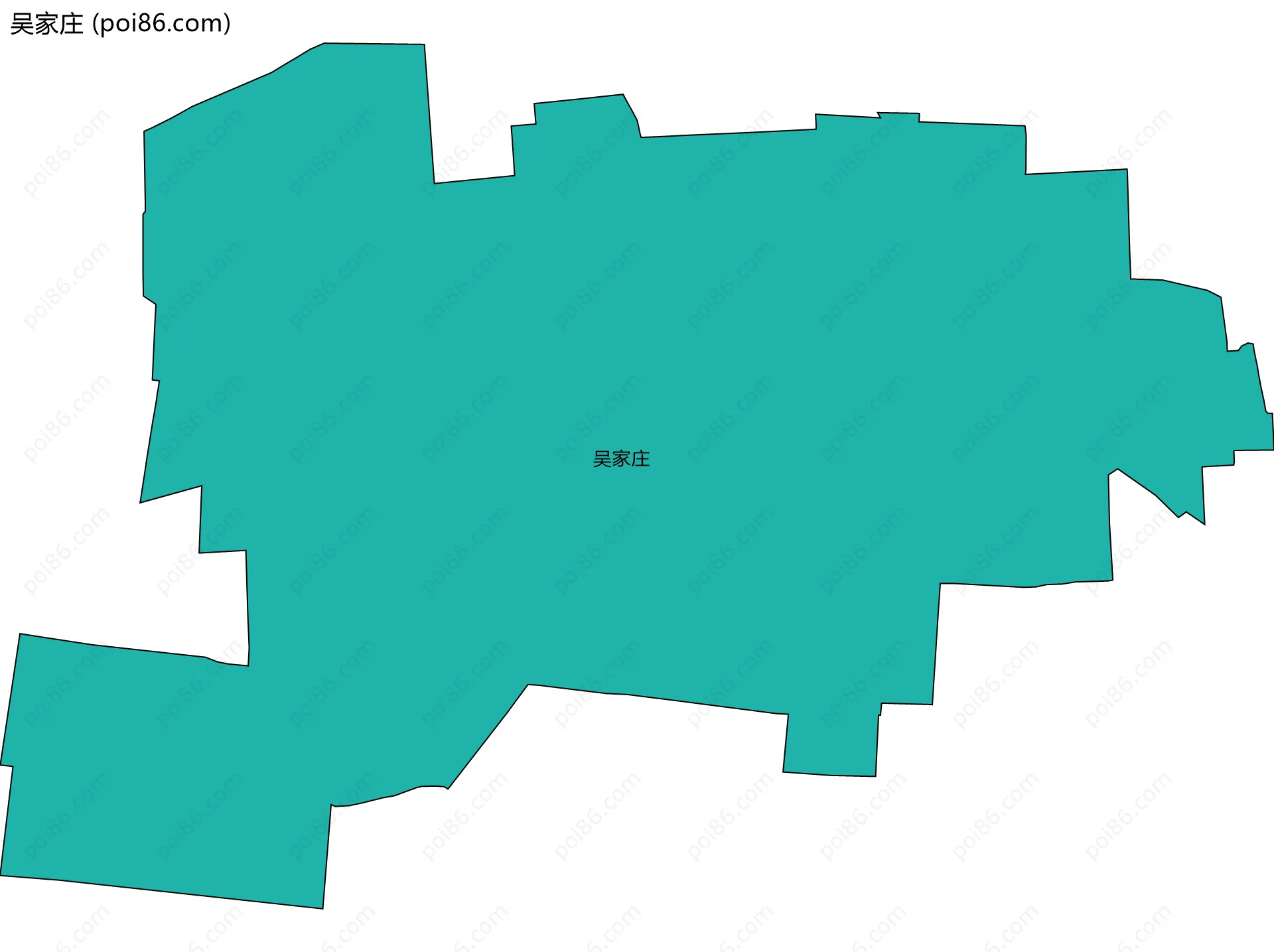 吴家庄边界地图