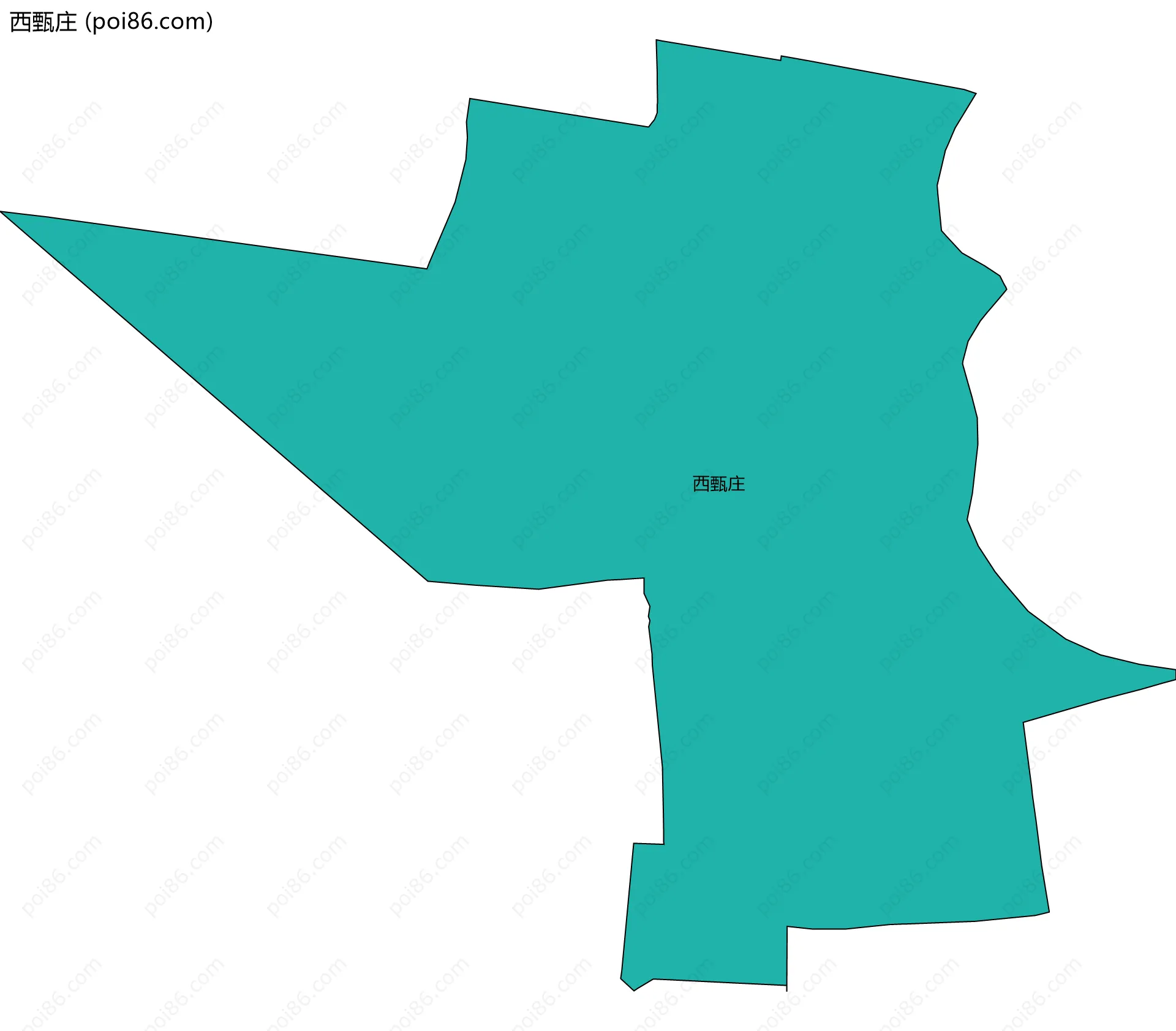 西甄庄边界地图