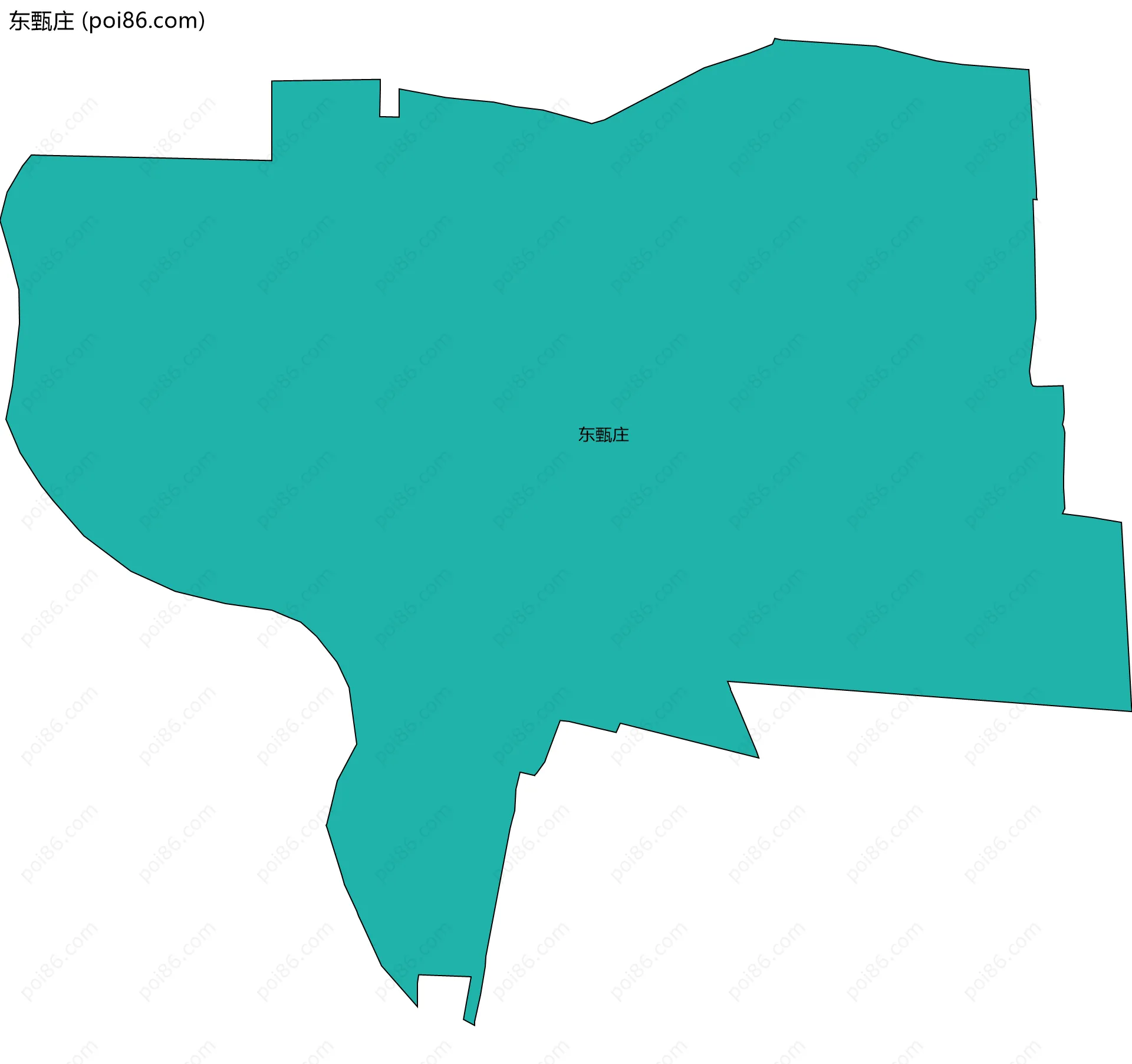 东甄庄边界地图