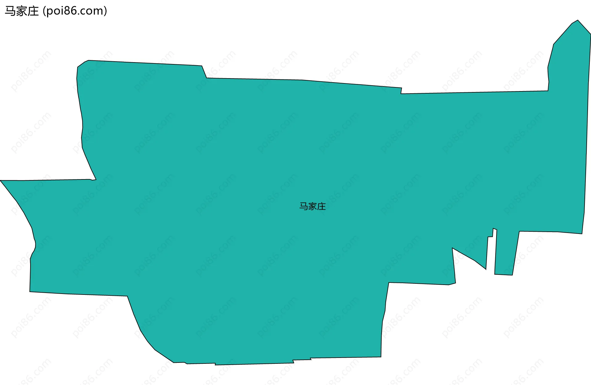 马家庄边界地图