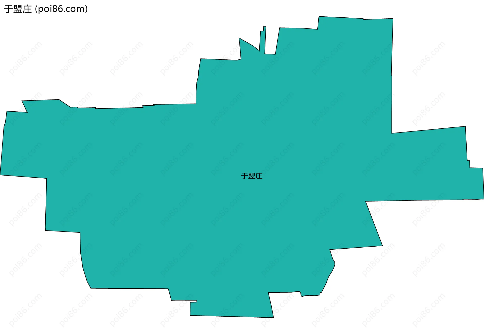 于盟庄边界地图
