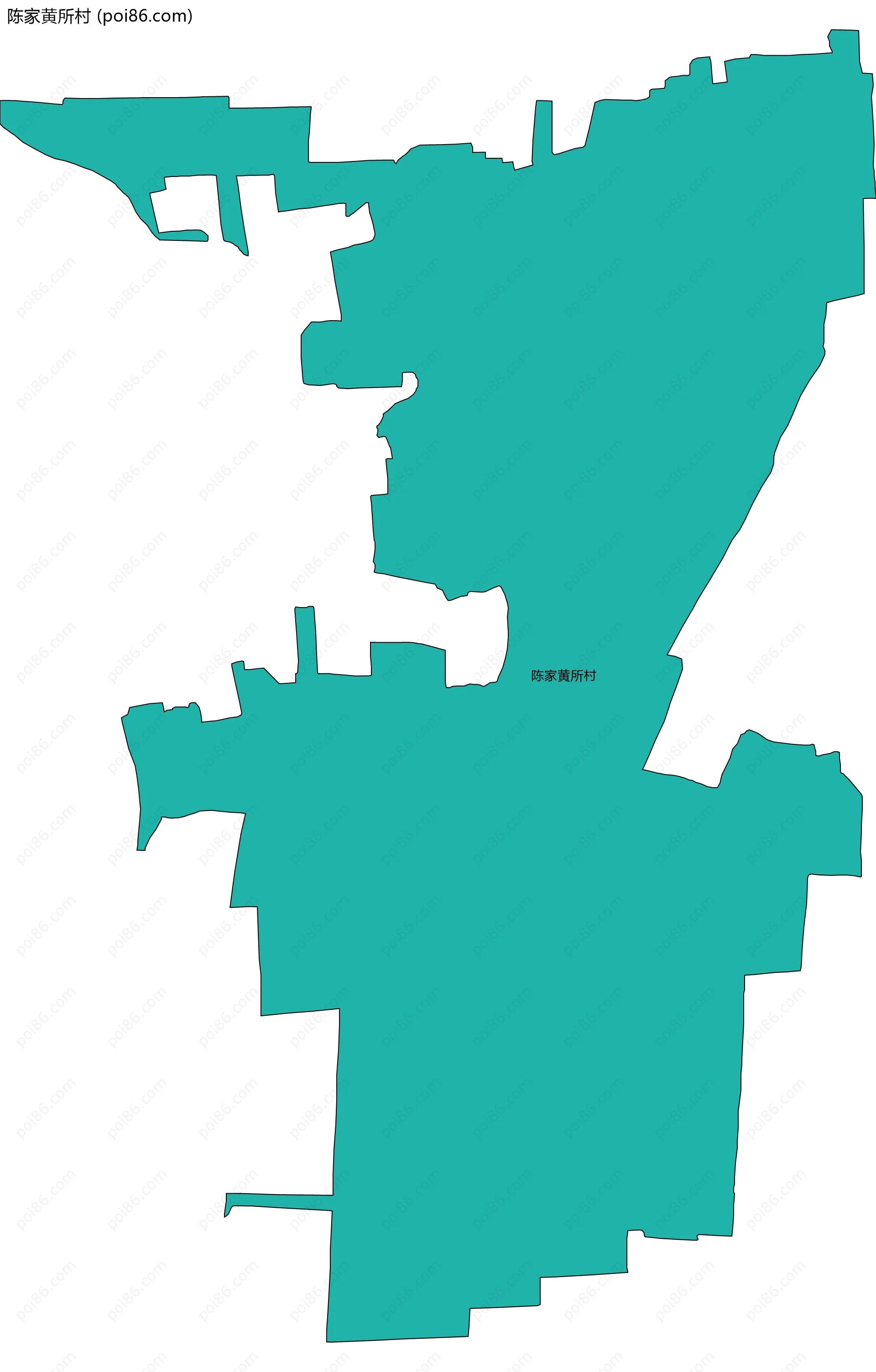 陈家黄所村边界地图