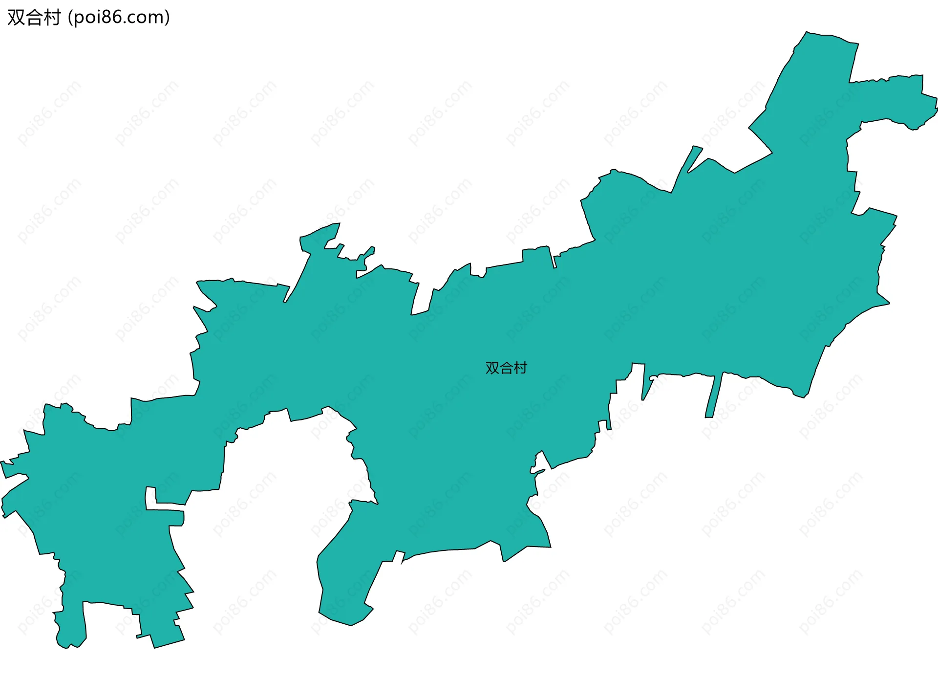 双合村边界地图