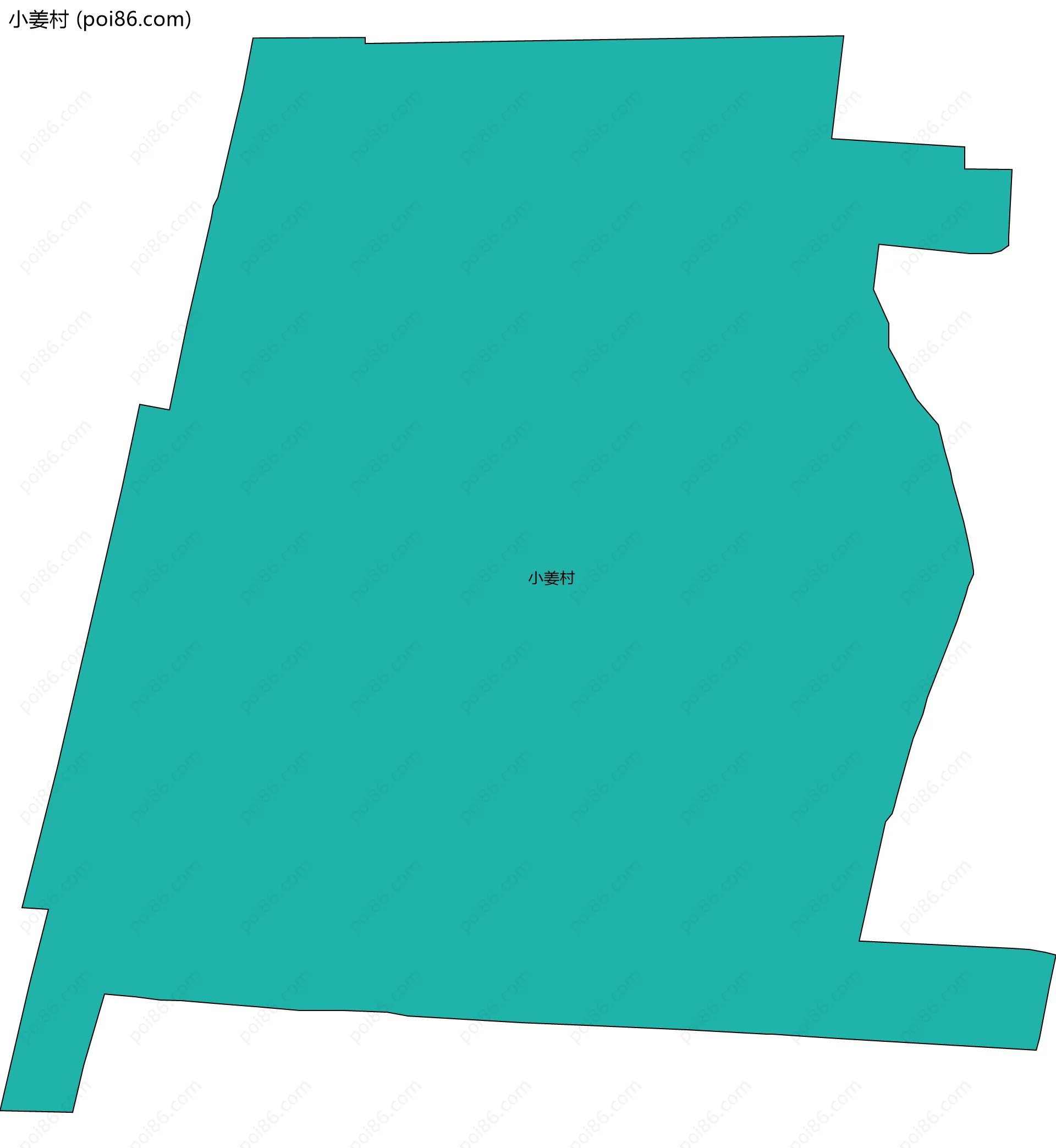 小姜村边界地图