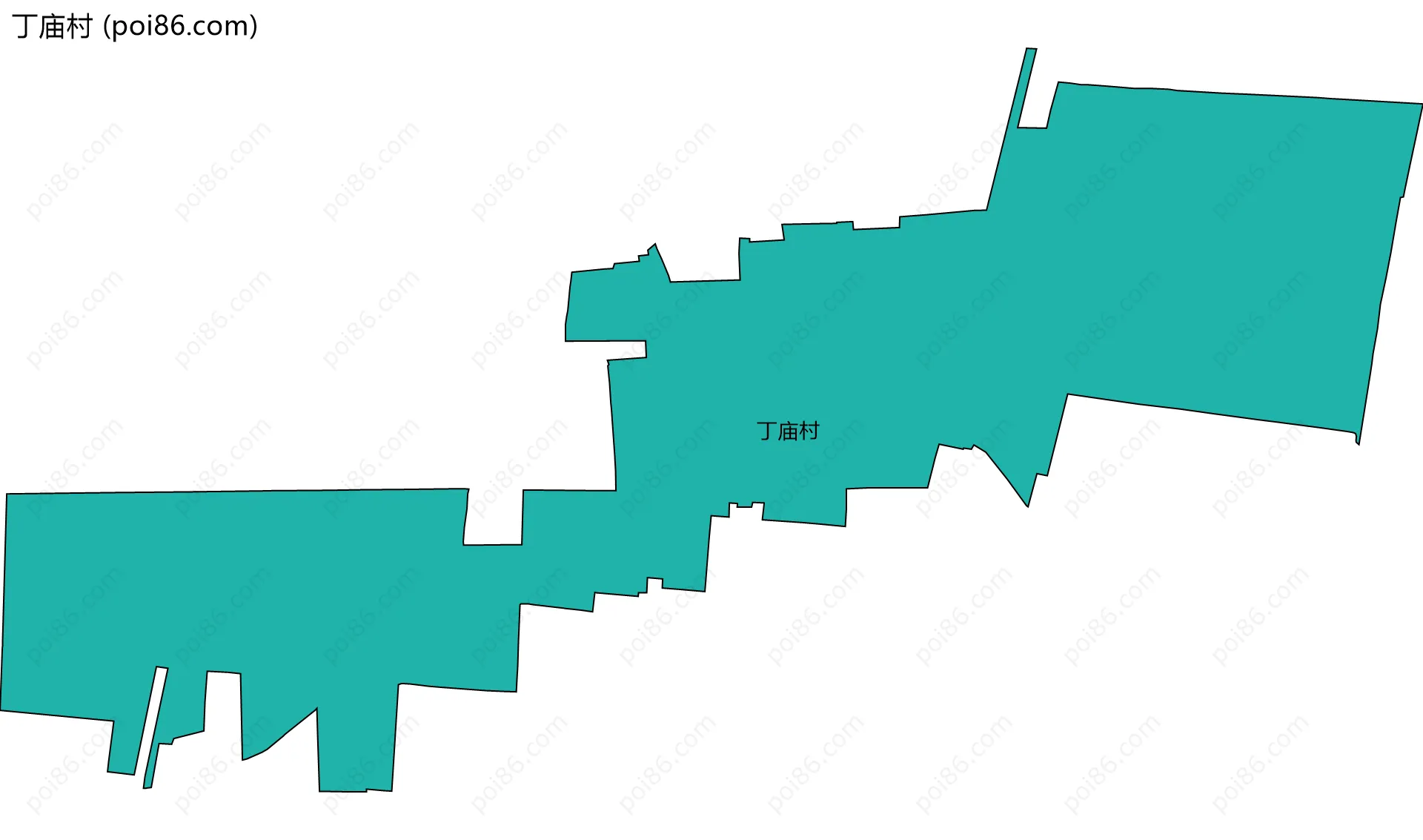丁庙村边界地图