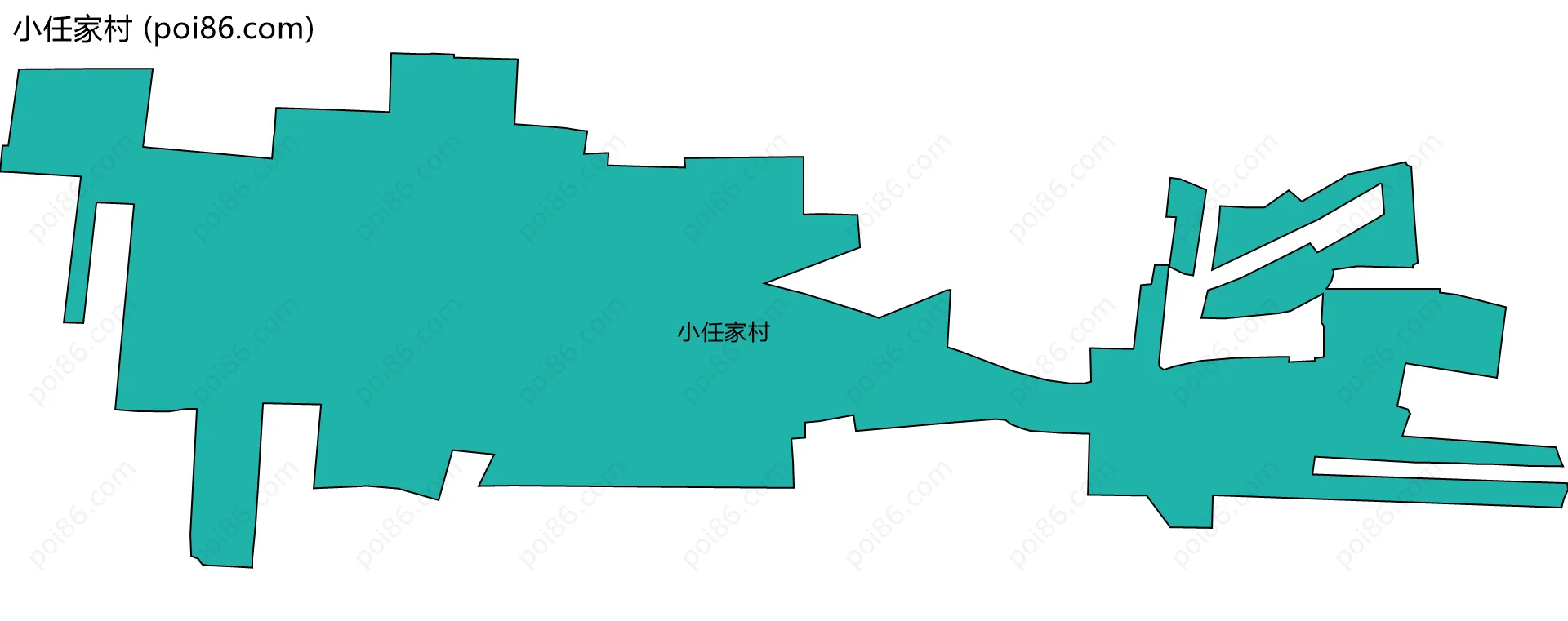 小任家村边界地图